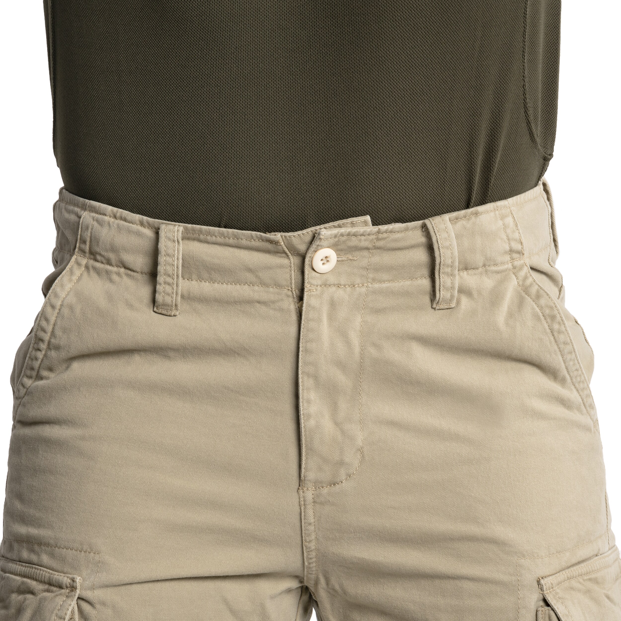 Mil-Tec Vintage Prewash Shorts - Khaki