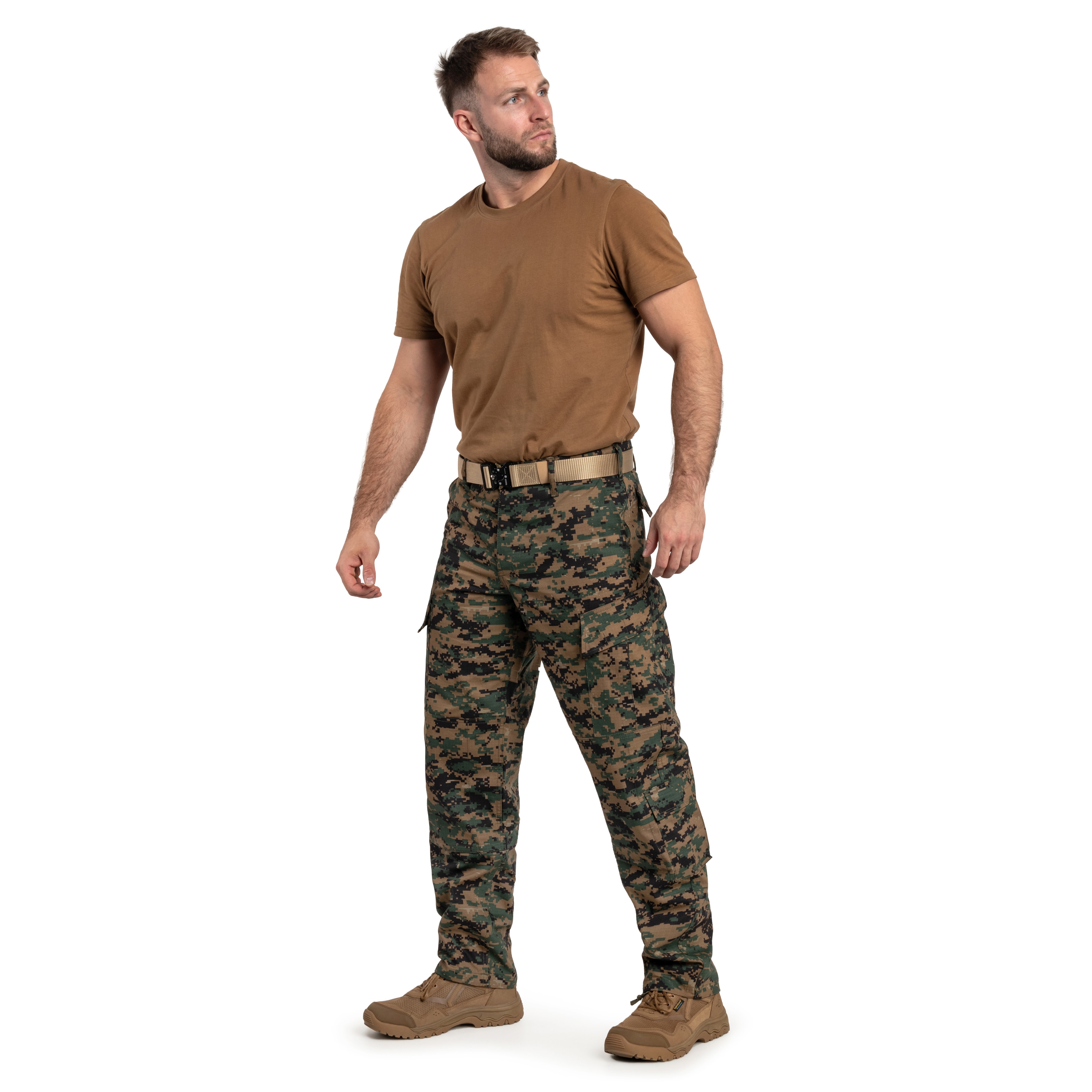 Mil-Tec Teesar US ACU Rip-Stop Military Pants - Digital Woodland