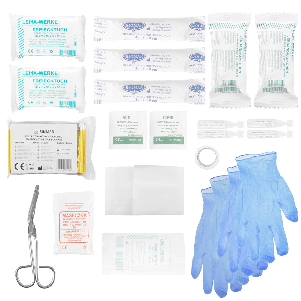 Medaid Tourist First Aid Kit type 350 Waterproof - Red