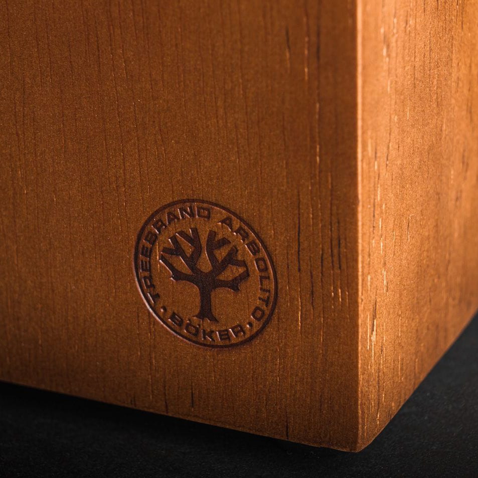 Boker Gusto Wood Knife Block - Brown