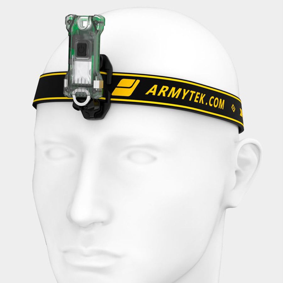 Armytek Zippy Extended Green Jade Keychain Head Flashlight - 160 lumens