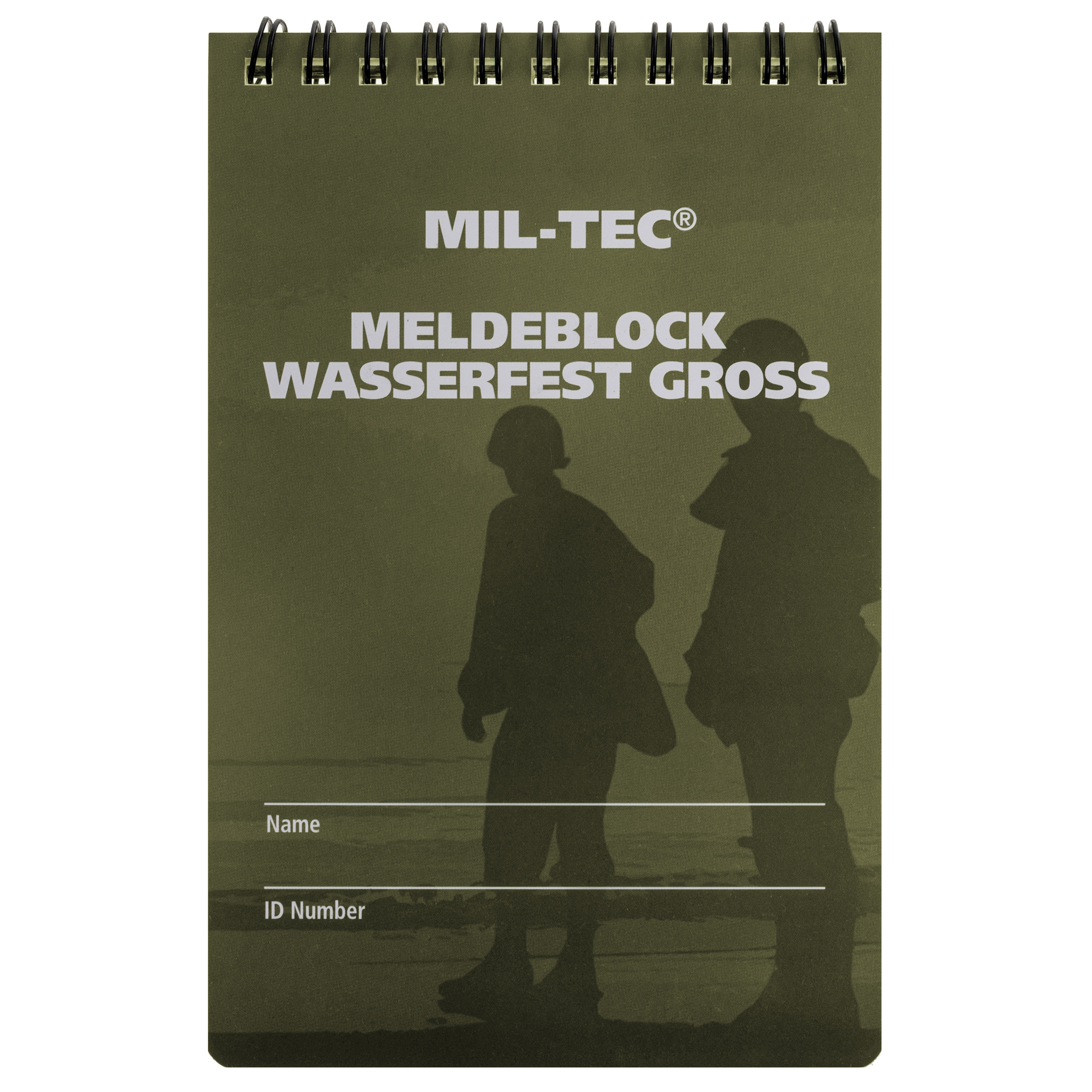 Mil-Tec Waterproof Notebook Olive - 100 x 150 mm