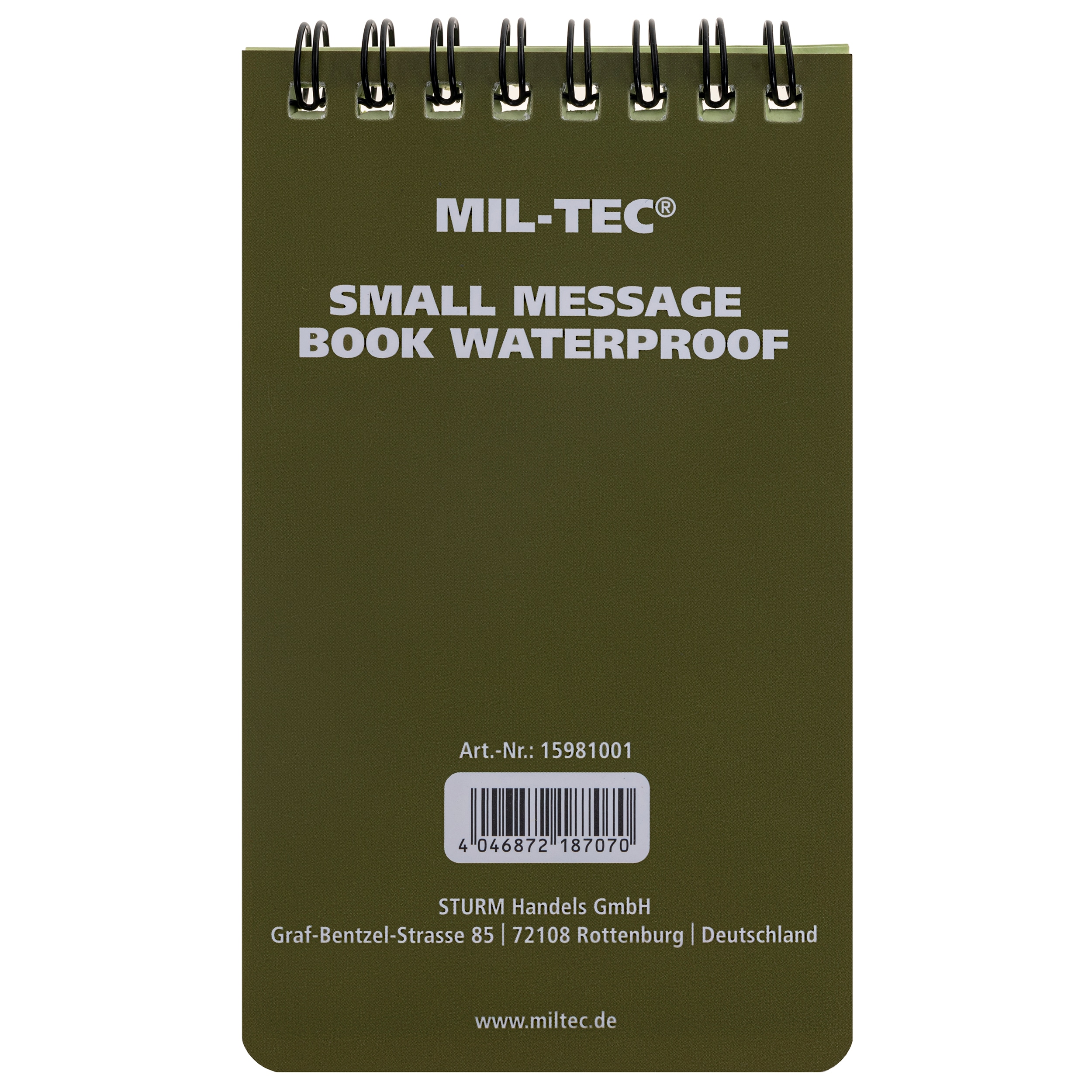 Mil-Tec Message Waterproof Book Small 75 x 130 mm