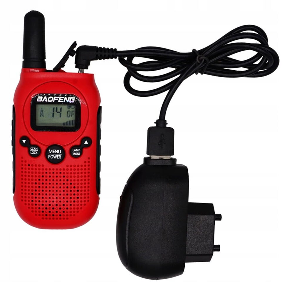 Baofeng BF-T6 PMR Panda Radio 2 pcs. - Red