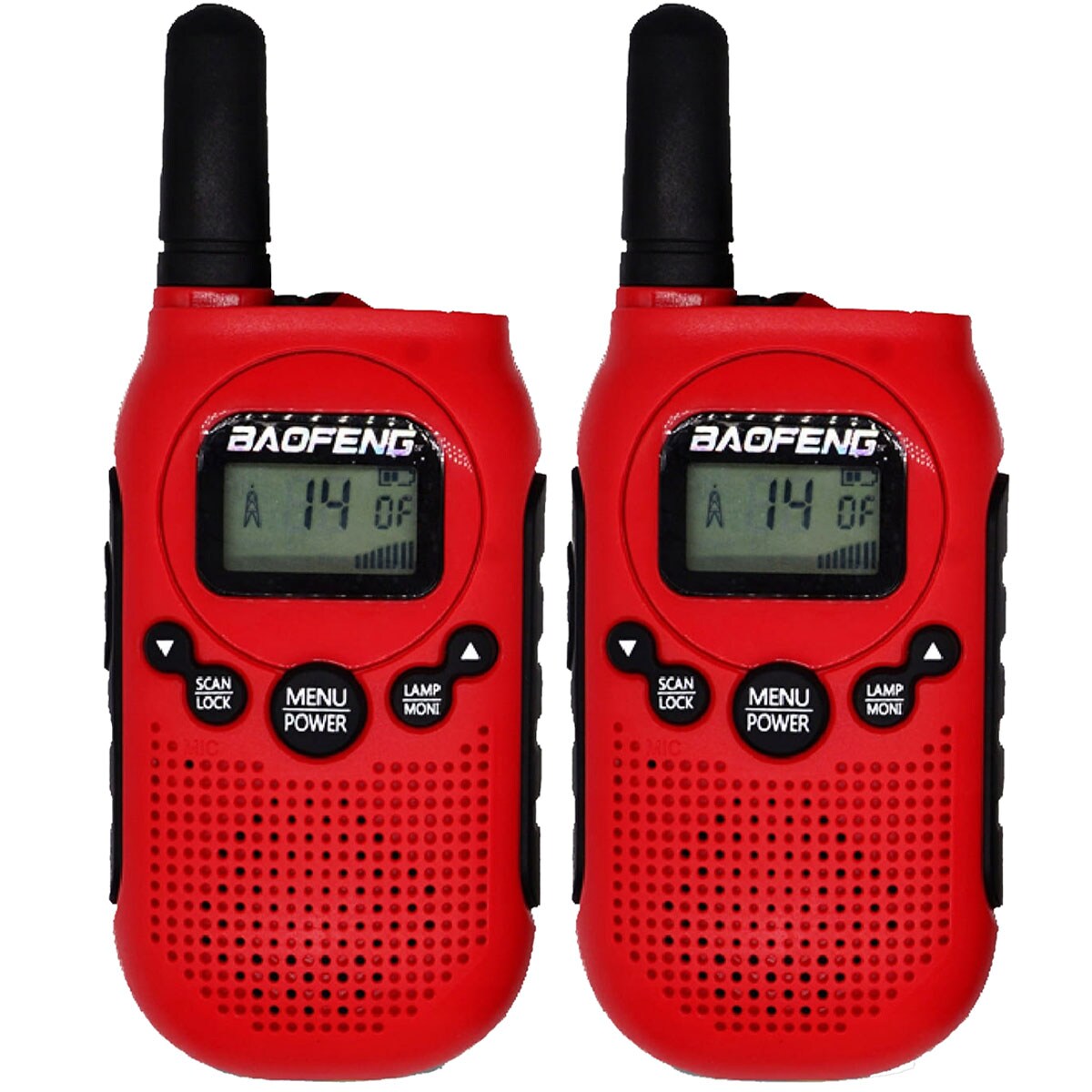 Baofeng BF-T6 PMR Panda Radio 2 pcs. - Red