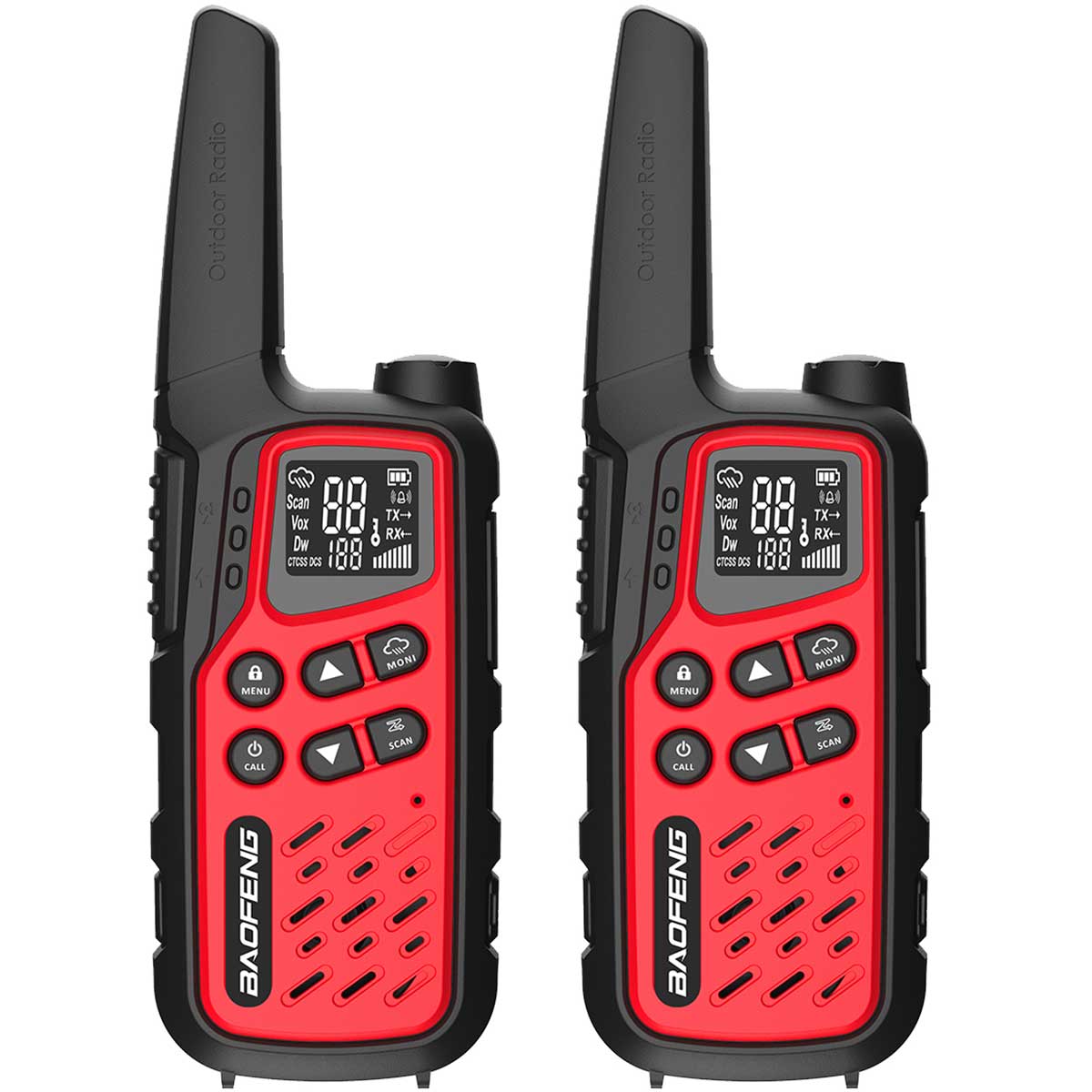 Baofeng BF-25E PMR Radio-Telephone 2 pcs. - Red