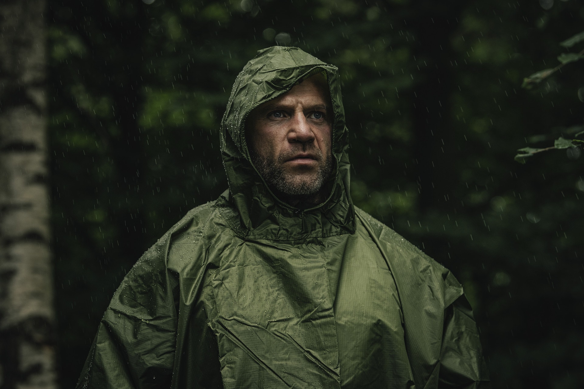 Badger Outdoor Rain Poncho Ripstop Olive