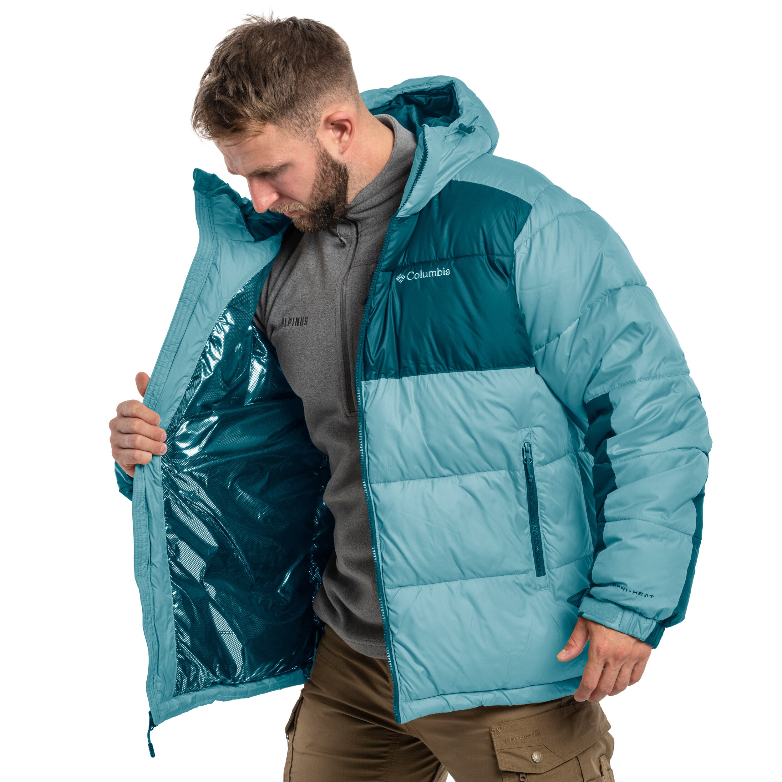 Columbia Pike Lake II Hooded Jacket - Metal/Night Wave