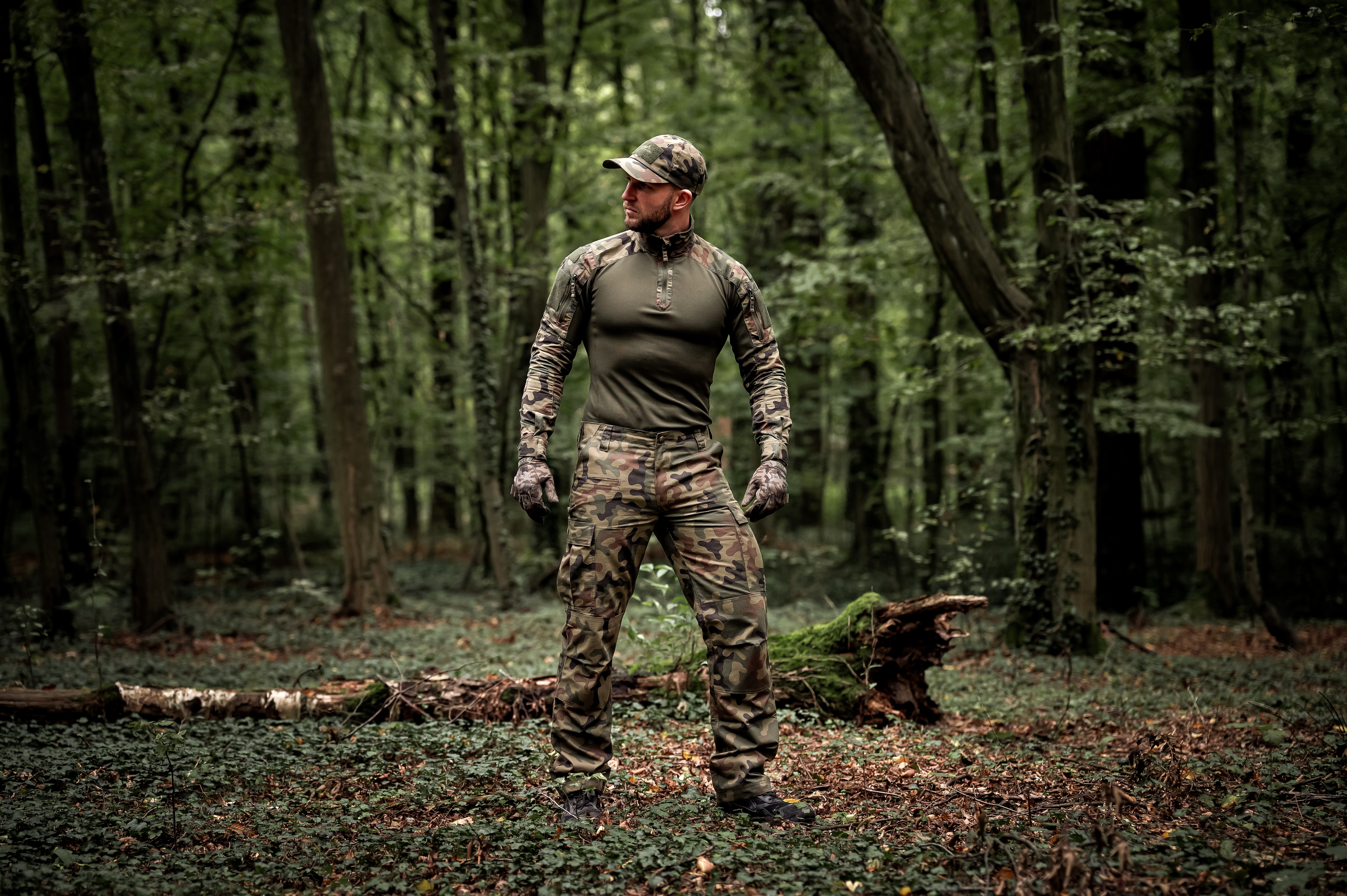 Helikon MCDU NyCo Rip-Stop Combat Shirt - wz.93 Pantera PL Woodland