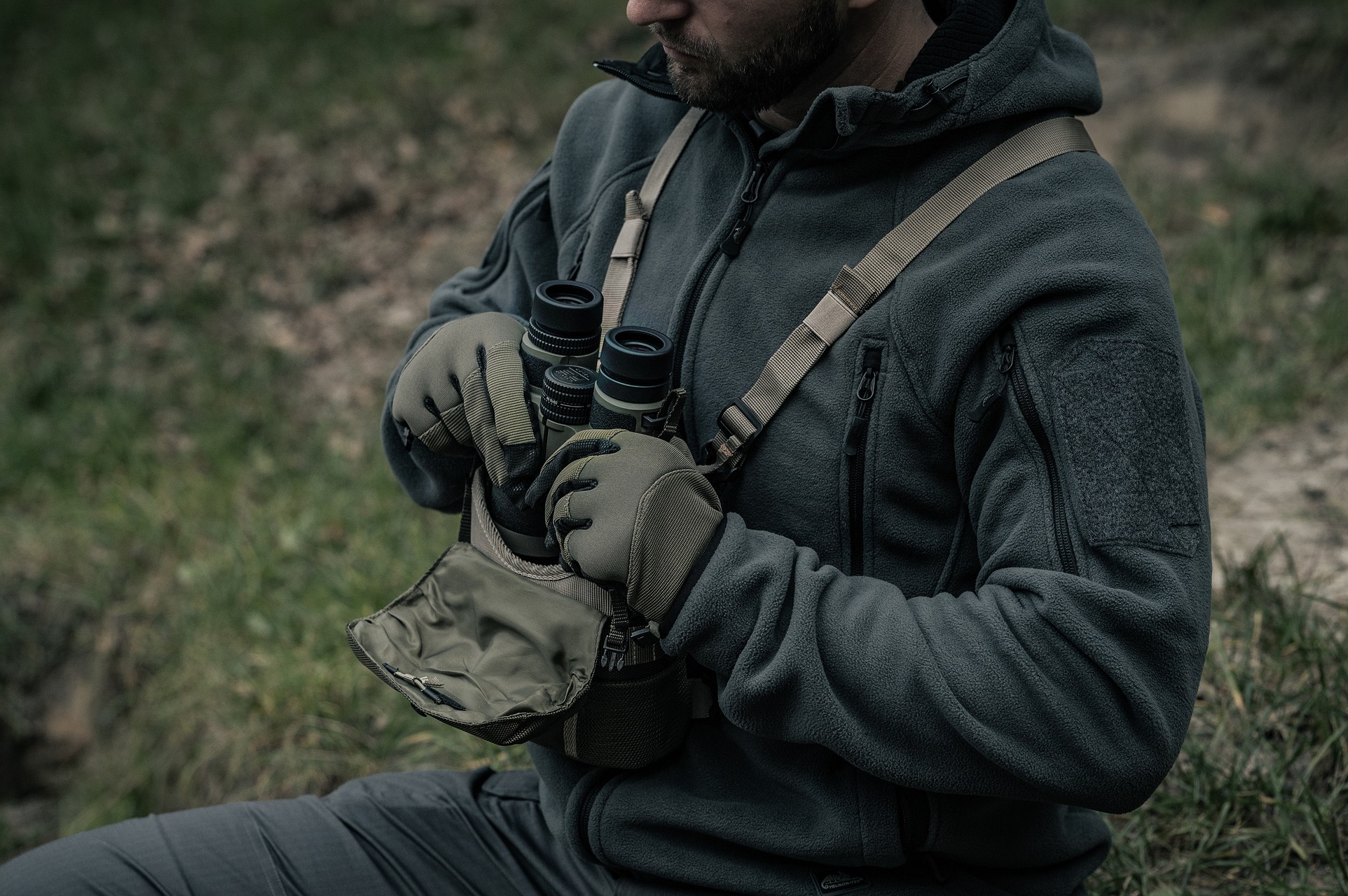 Helikon-Tex Impact Duty Winter Mk2 Gloves - Olive Green/Black