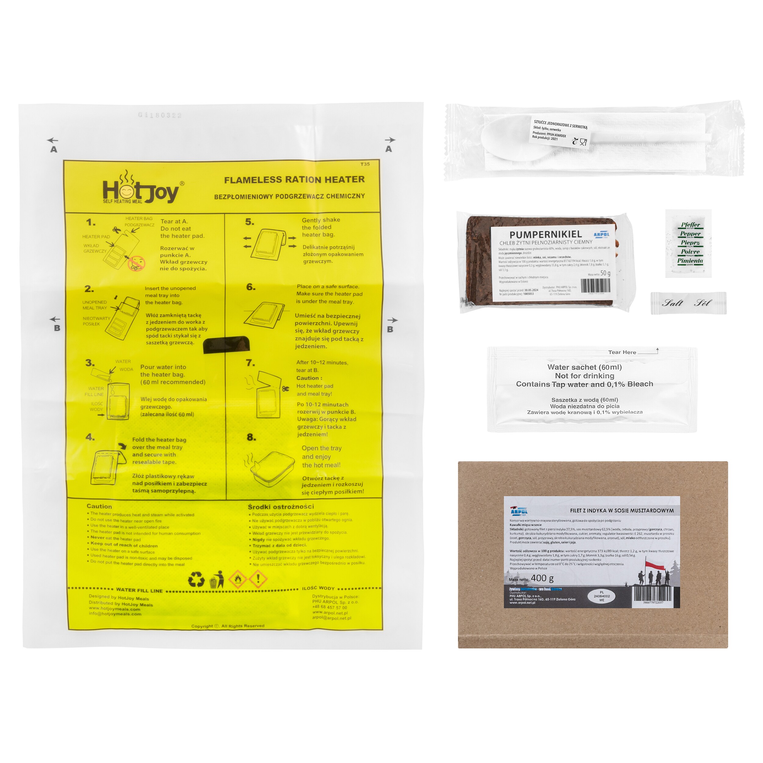 Arpol Quick Meal no. 9 Food Ration - Turkey fillet in mustard sauce