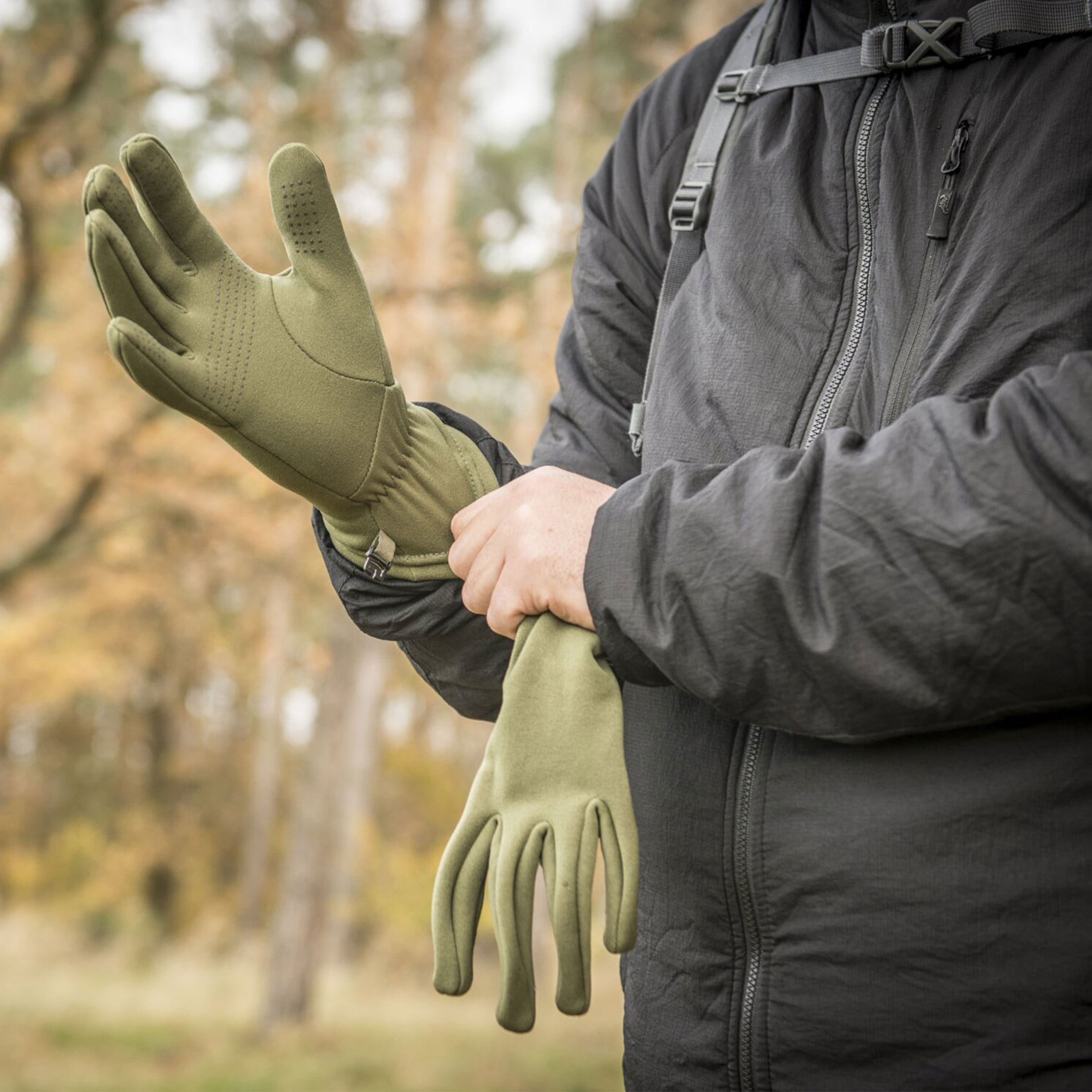 Helikon Trekker Outback Gloves - Olive Green