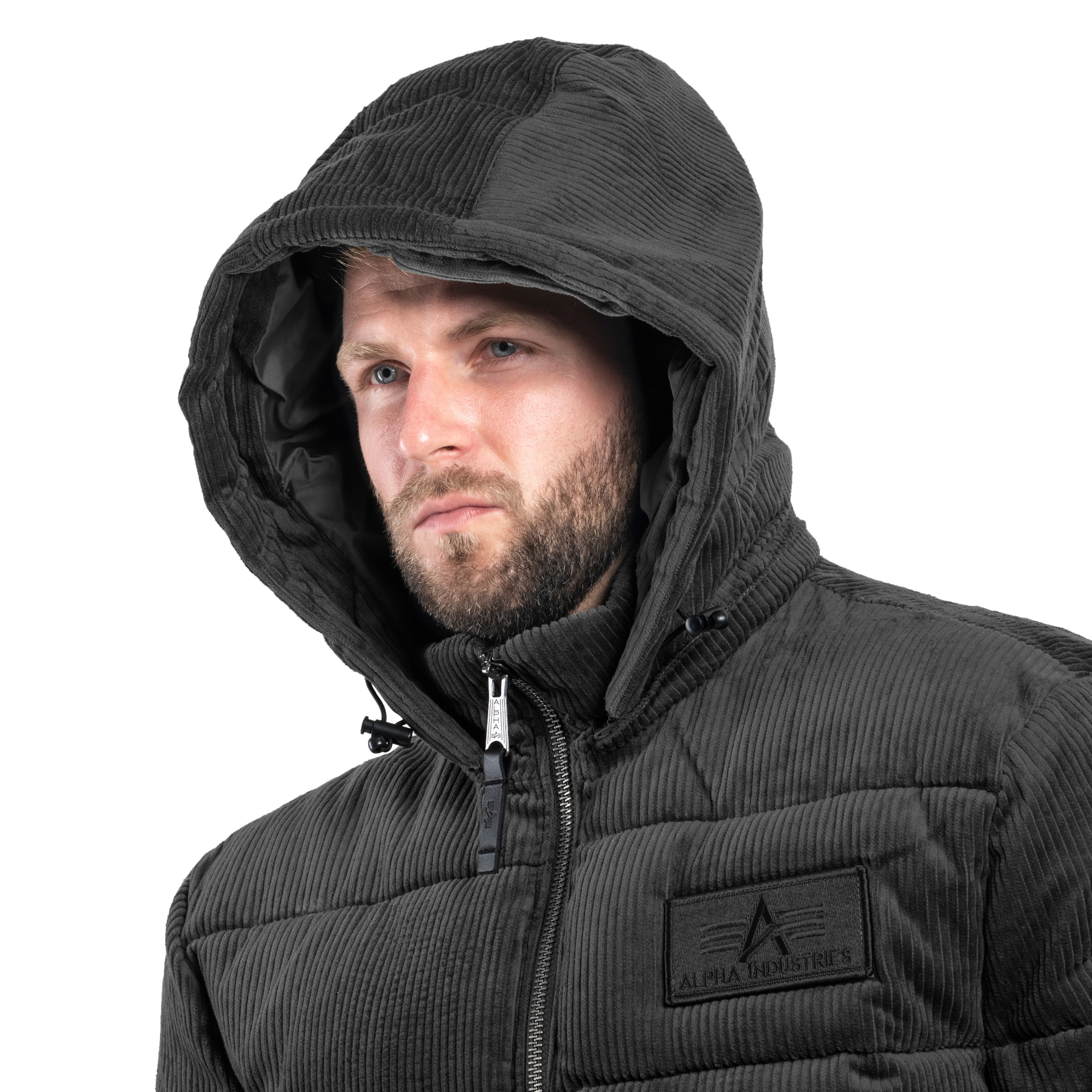Alpha Industries Puffer Cord jacket - Black