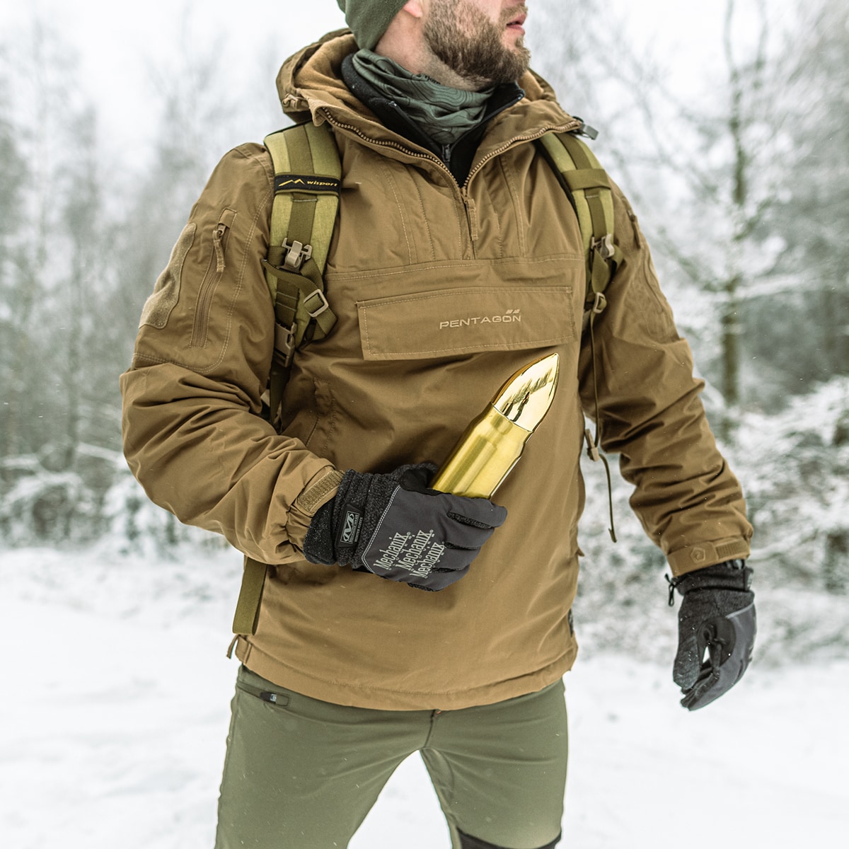 Badger Outdoor Bullet Brass Thermos 500 ml