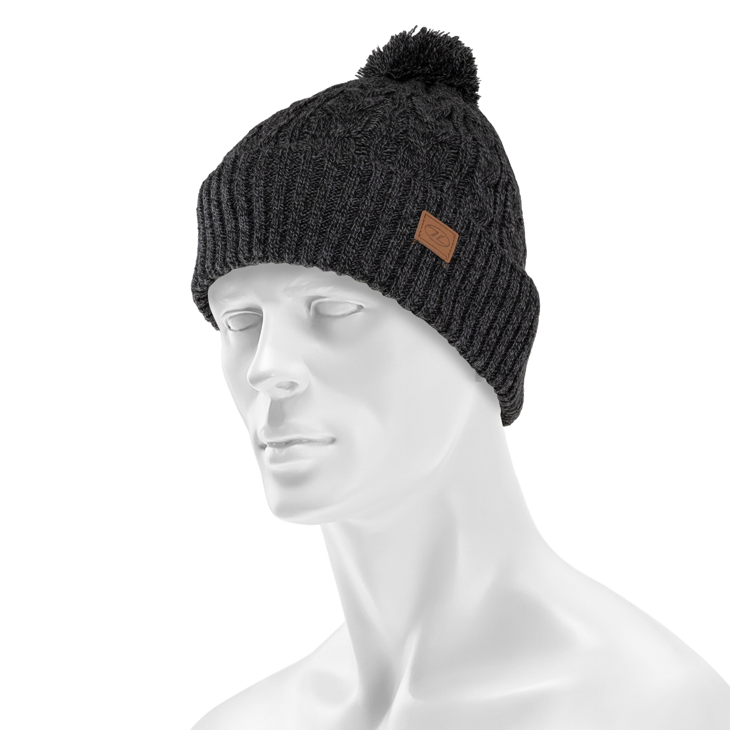 Highlander Outdoor Beira Lined Bobble Hat - Charcoal Marl