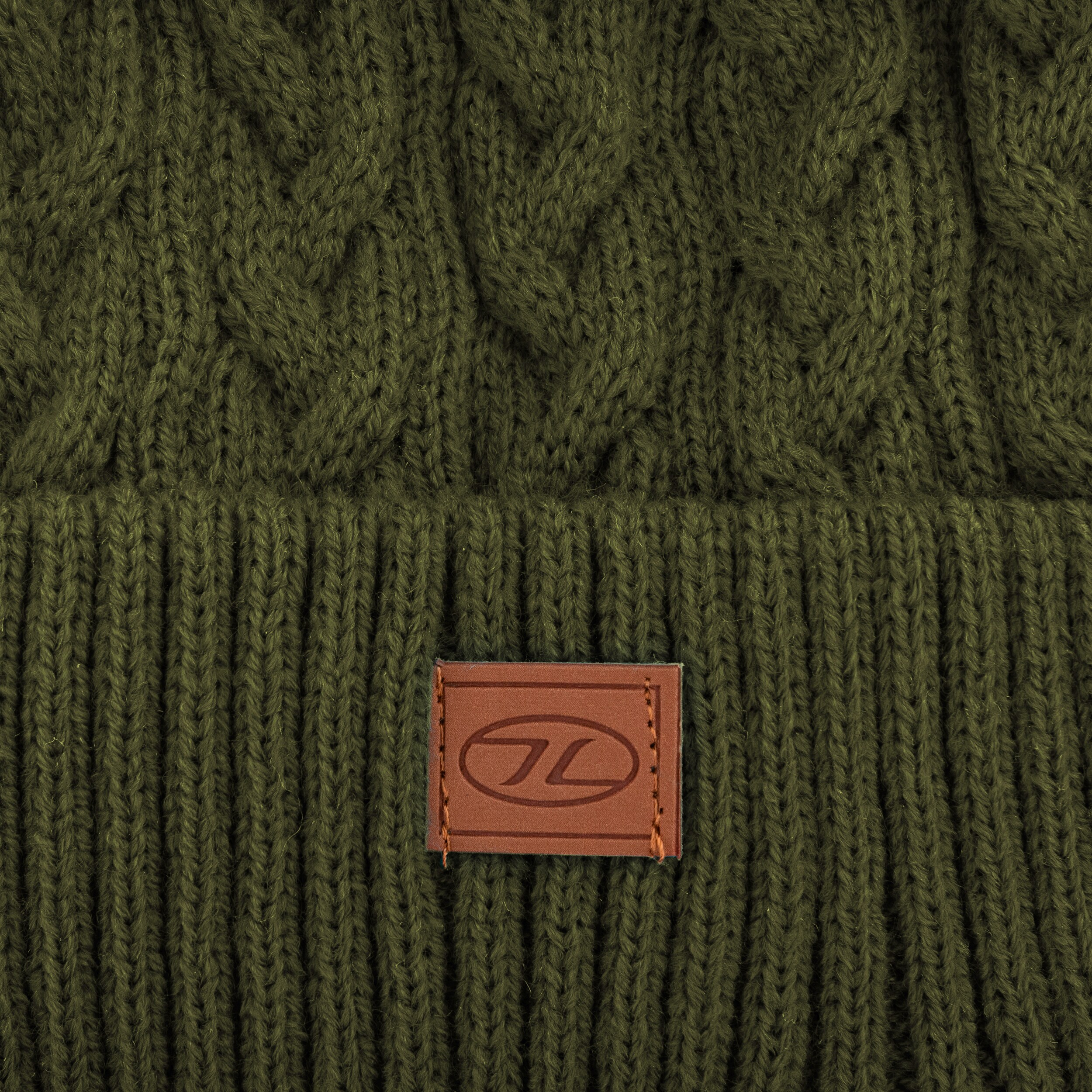 Highlander Outdoor Beira Lined Bobble Hat - Olive