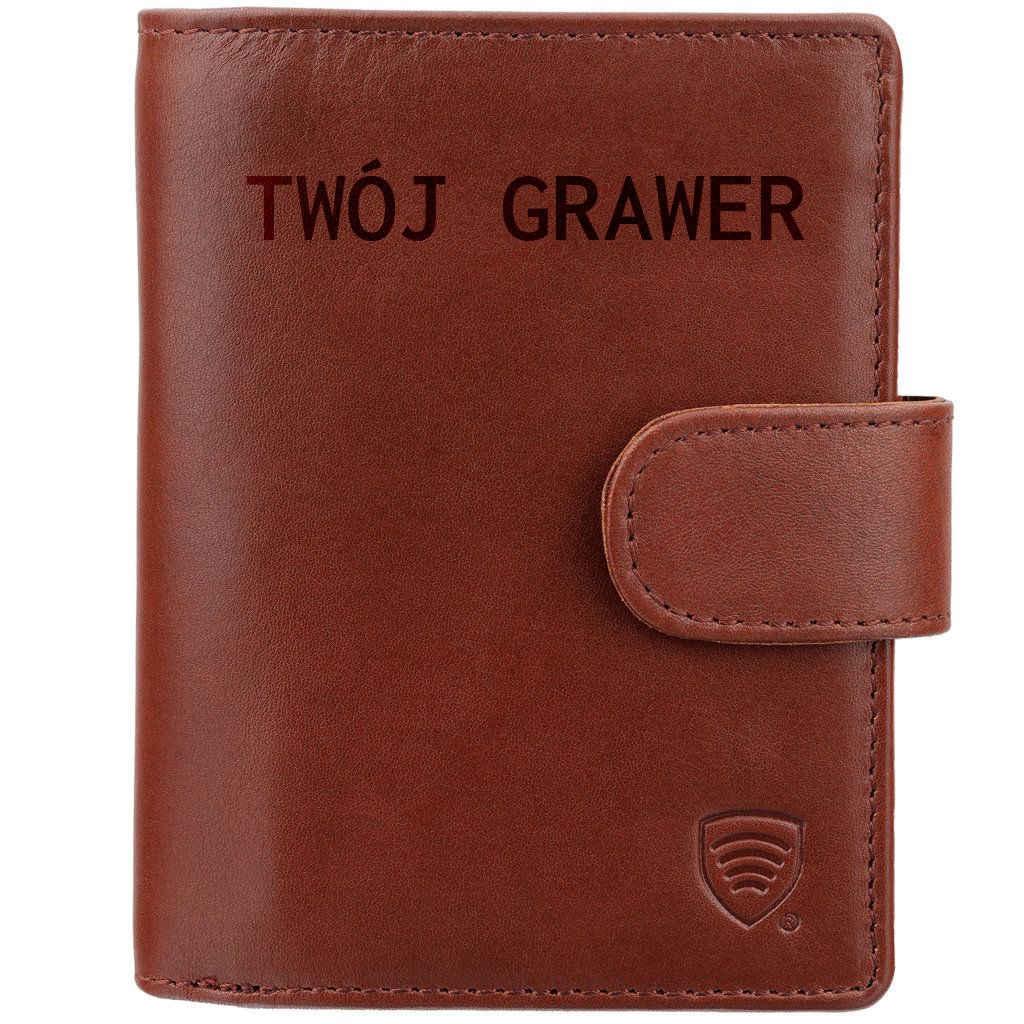 Koruma Smart RFID Block Wallet for cards and coins - Brown