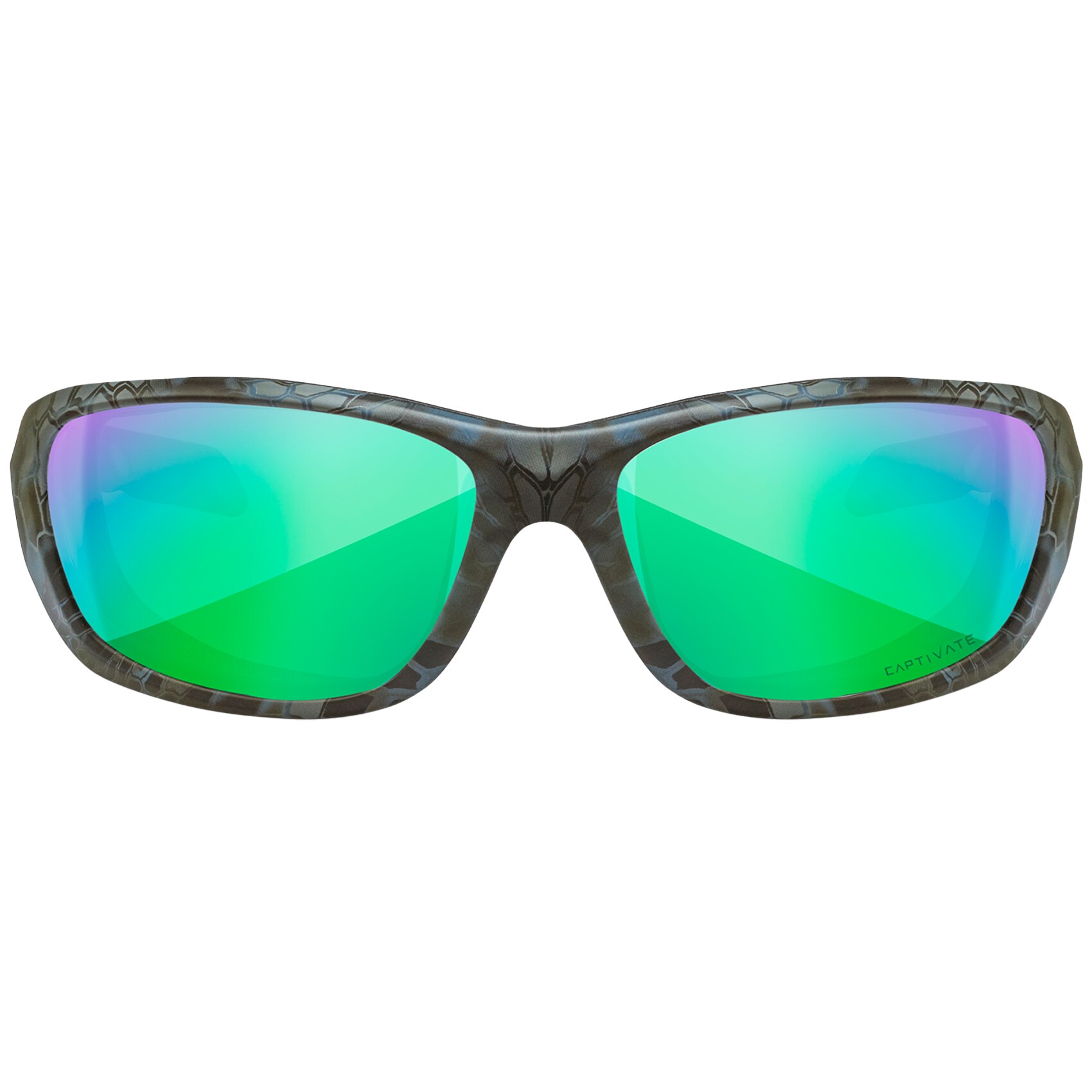 Wiley X Gravity Tactical Glasses - Captivate Polarized Green Mirror / Kryptek Neptune