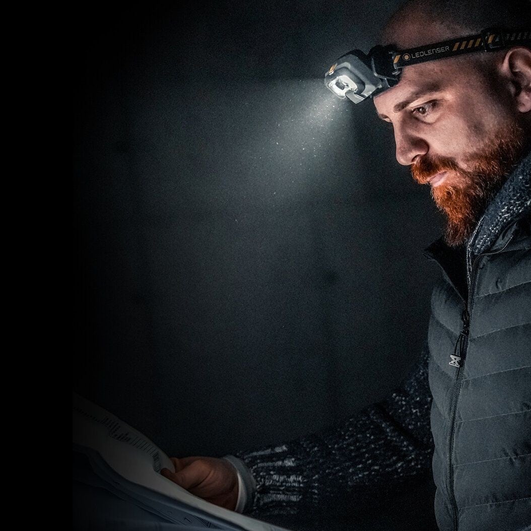 Ledlenser HF8R Work Black/Yellow Headlamp - 1600 lumens