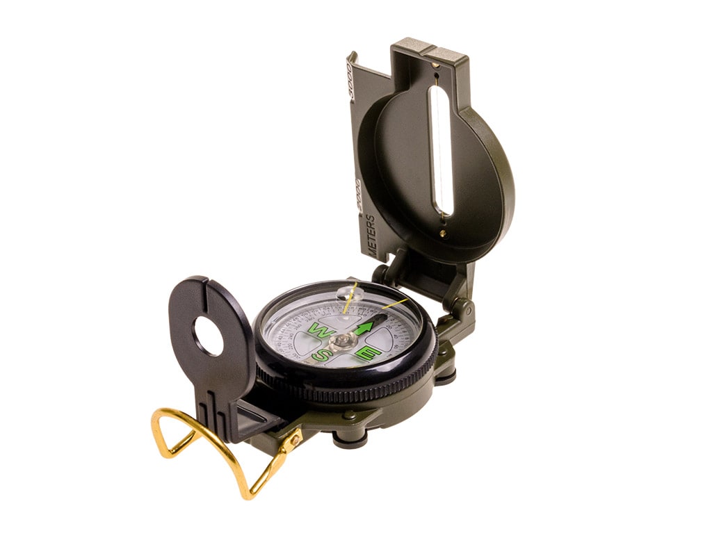 Badger Outdoor Military Lensatic Prismatic Compass