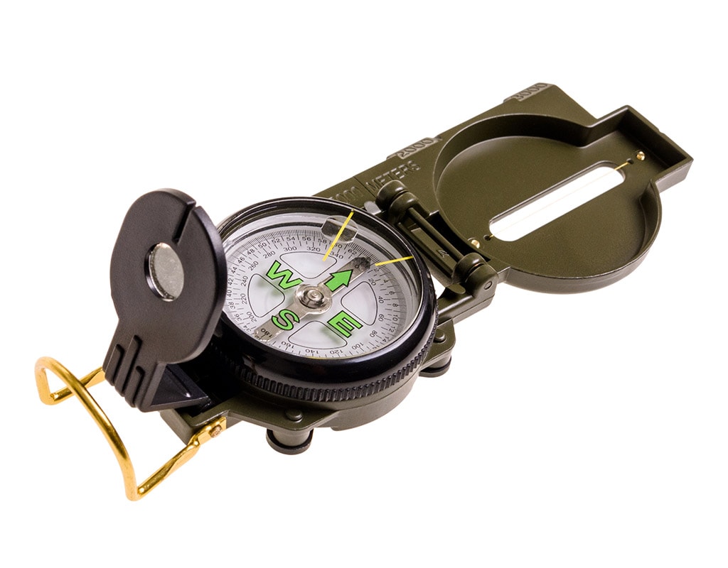 Badger Outdoor Military Lensatic Prismatic Compass