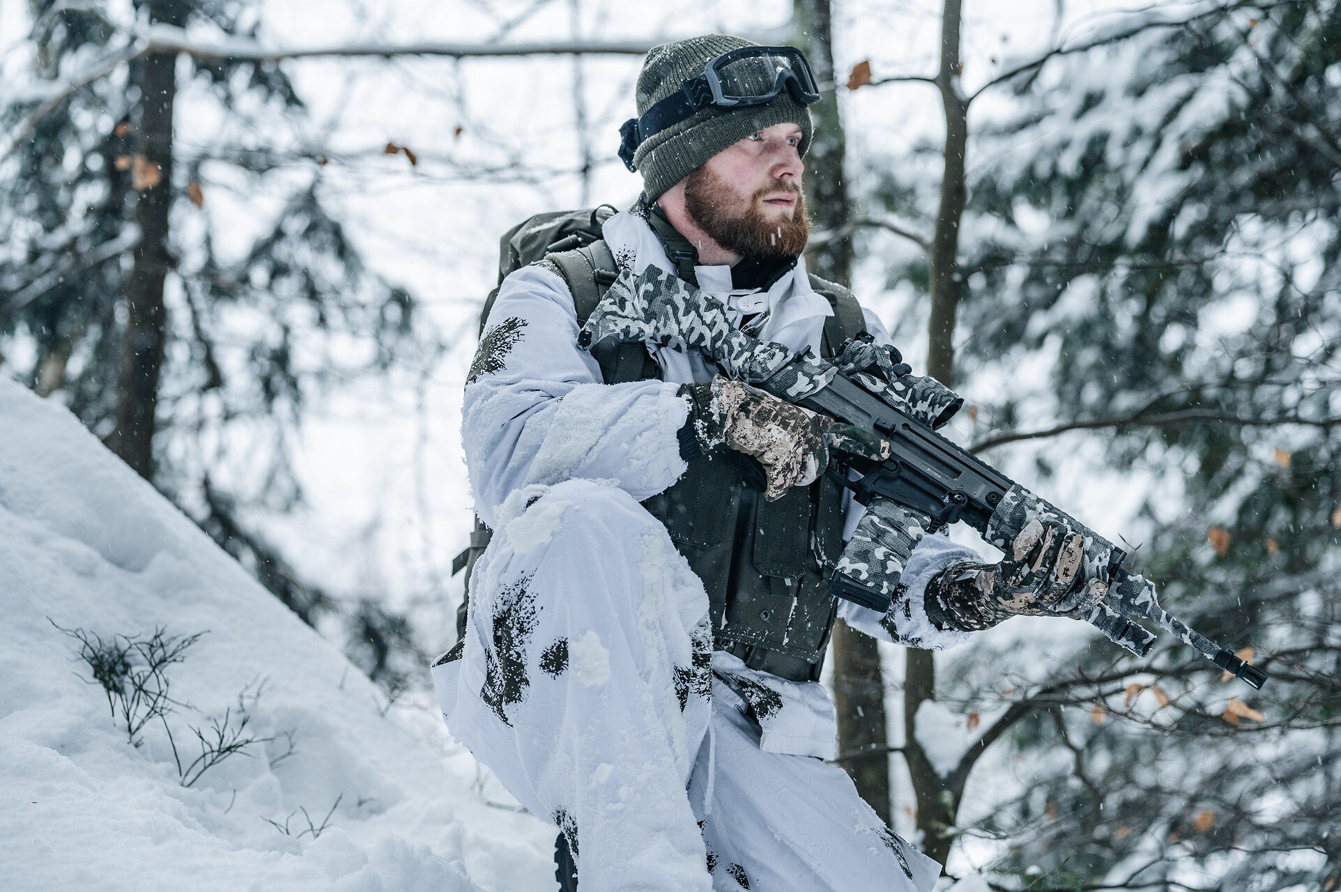 Mil-Tec Softshell Thinsulate Winter Gloves - Phantomleaf WASP I Z1B