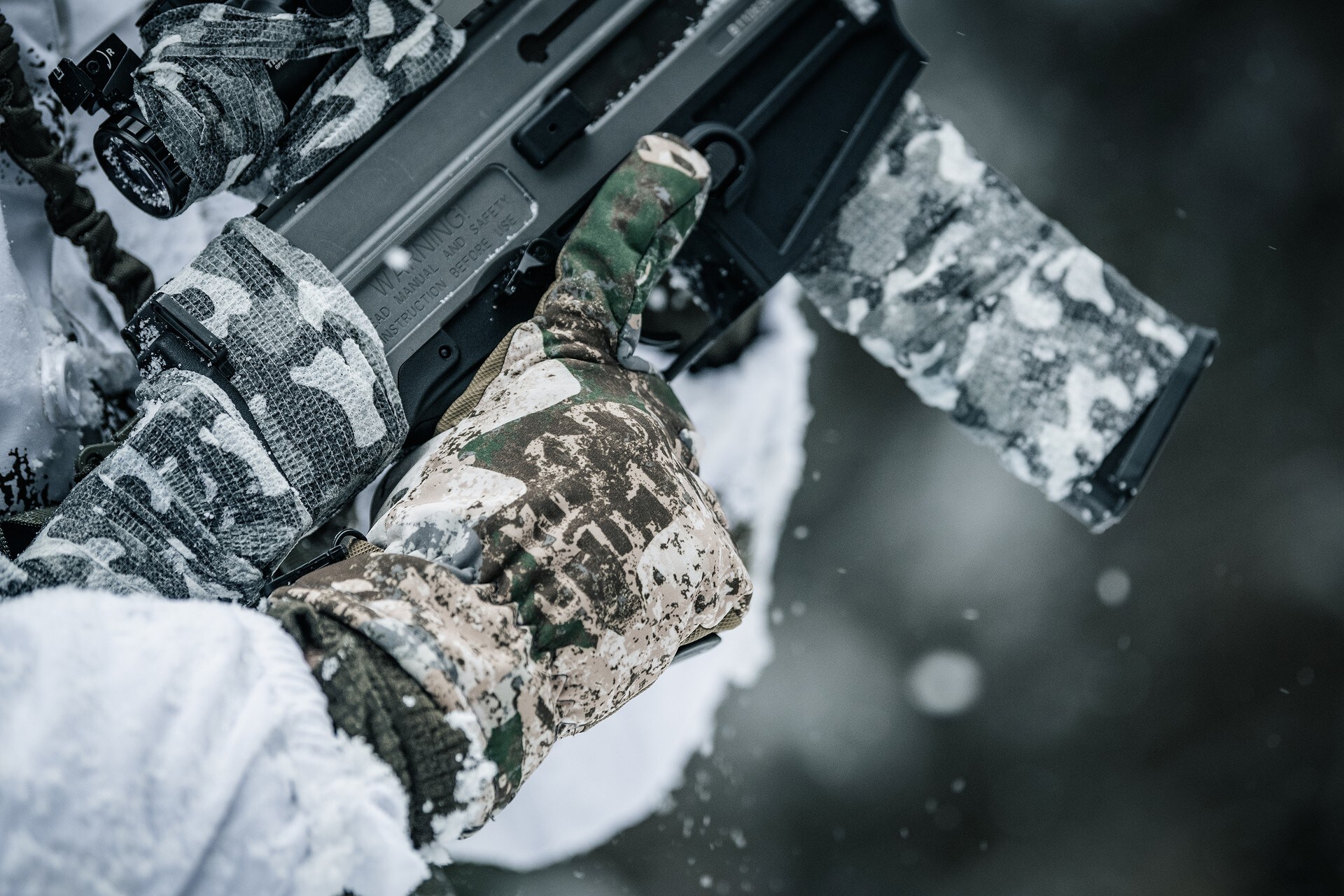 Mil-Tec Softshell Thinsulate Winter Gloves - Phantomleaf WASP I Z1B