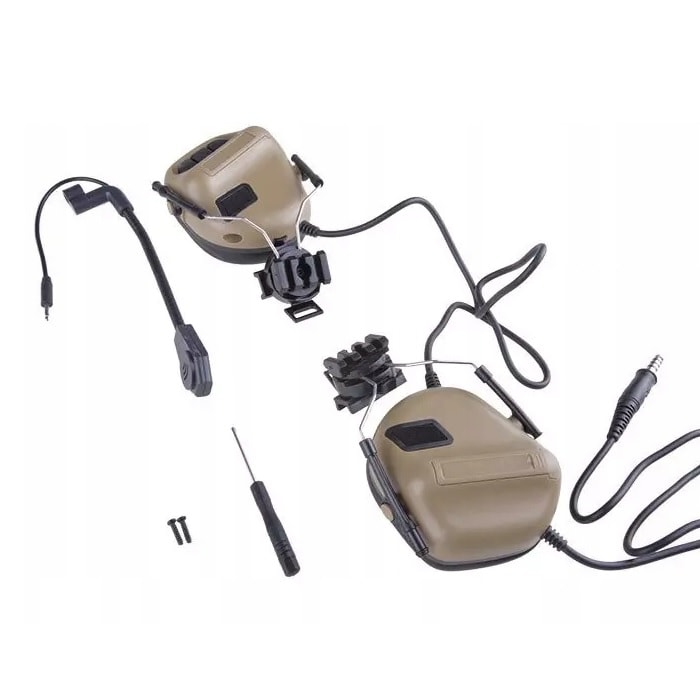 Specna Arms ERM H Headset for helmets - Tan