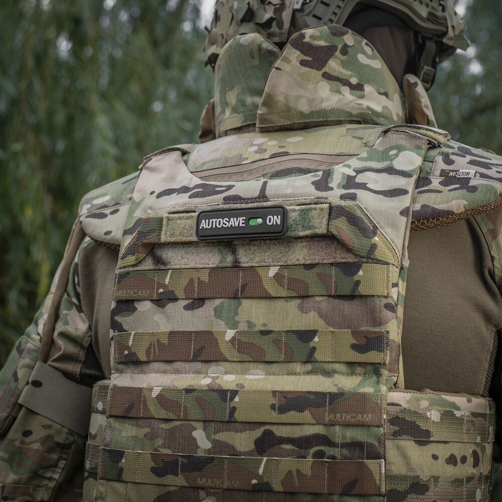 M-Tac AUTOSAVE ON PVC patch - Black