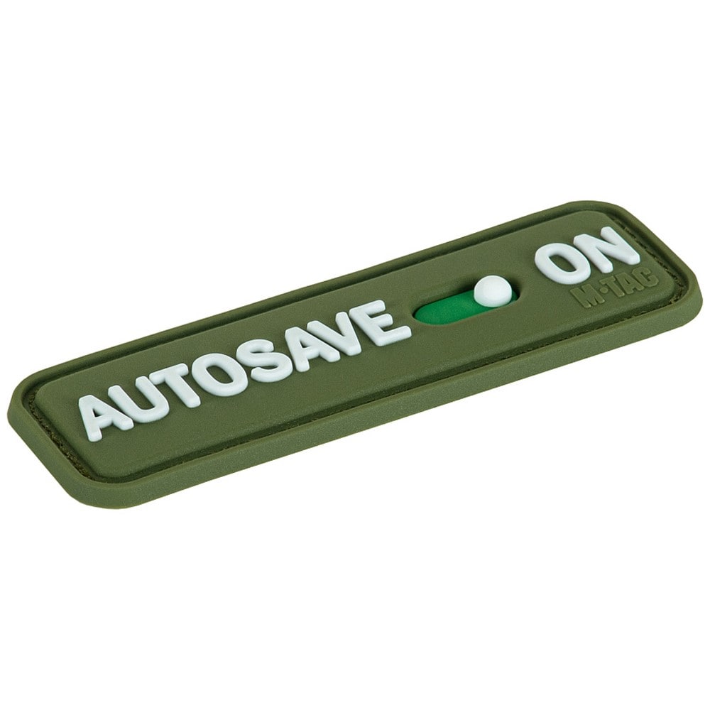 M-Tac AUTOSAVE ON PVC patch - Olive