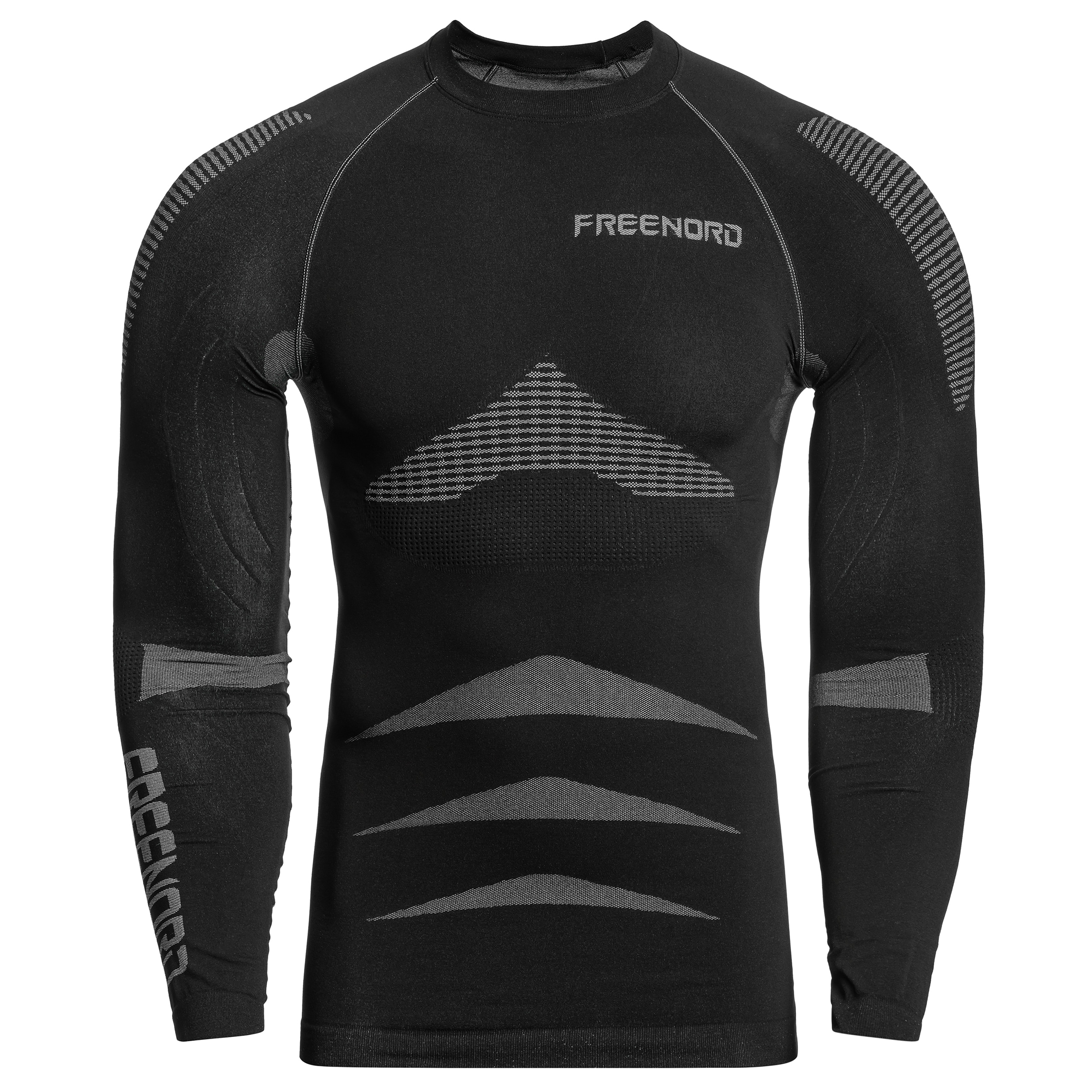 FreeNord EnergyTech Long Sleeve Thermoactive Shirt - Black/Grey