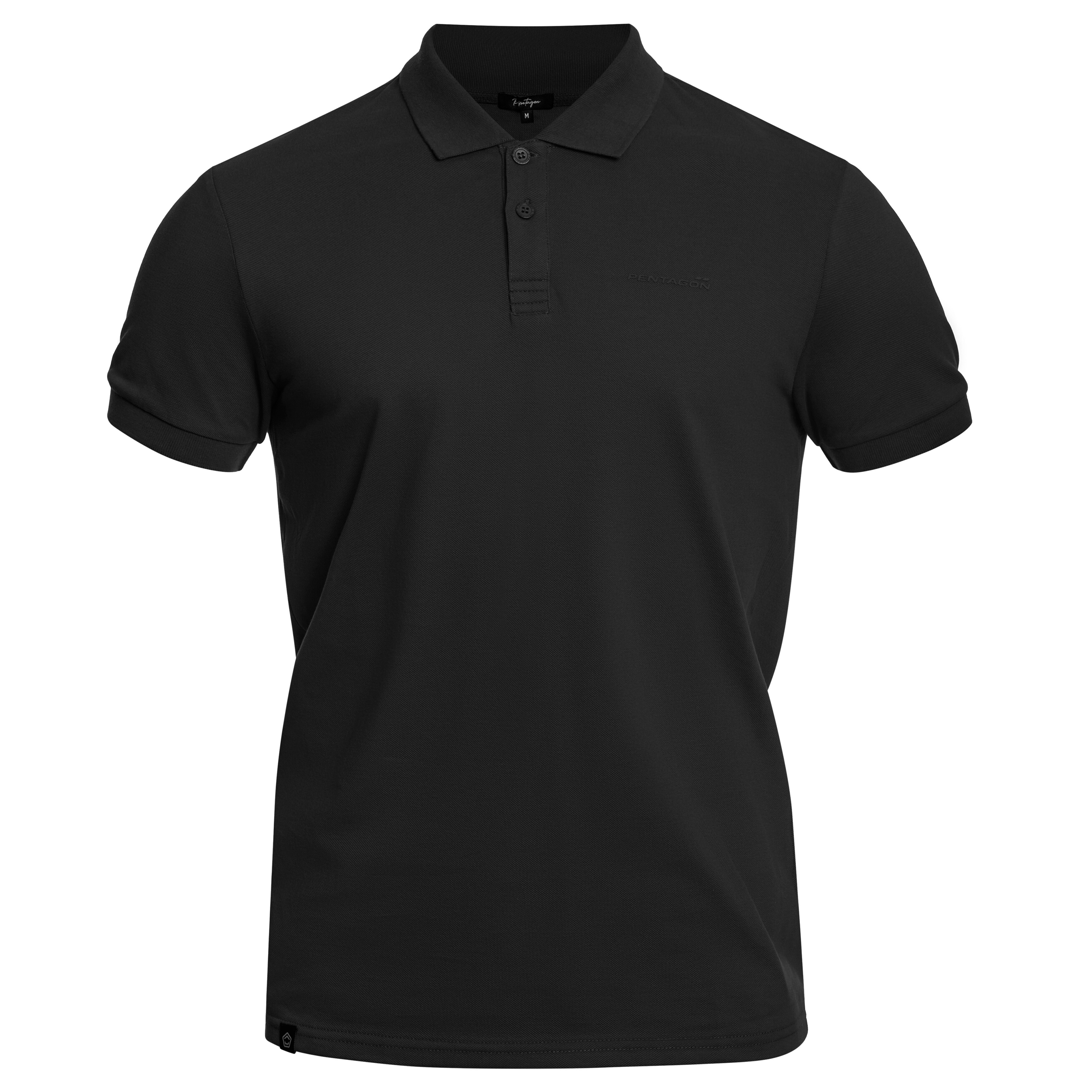 Pentagon Moth Piquet polo shirt - Black