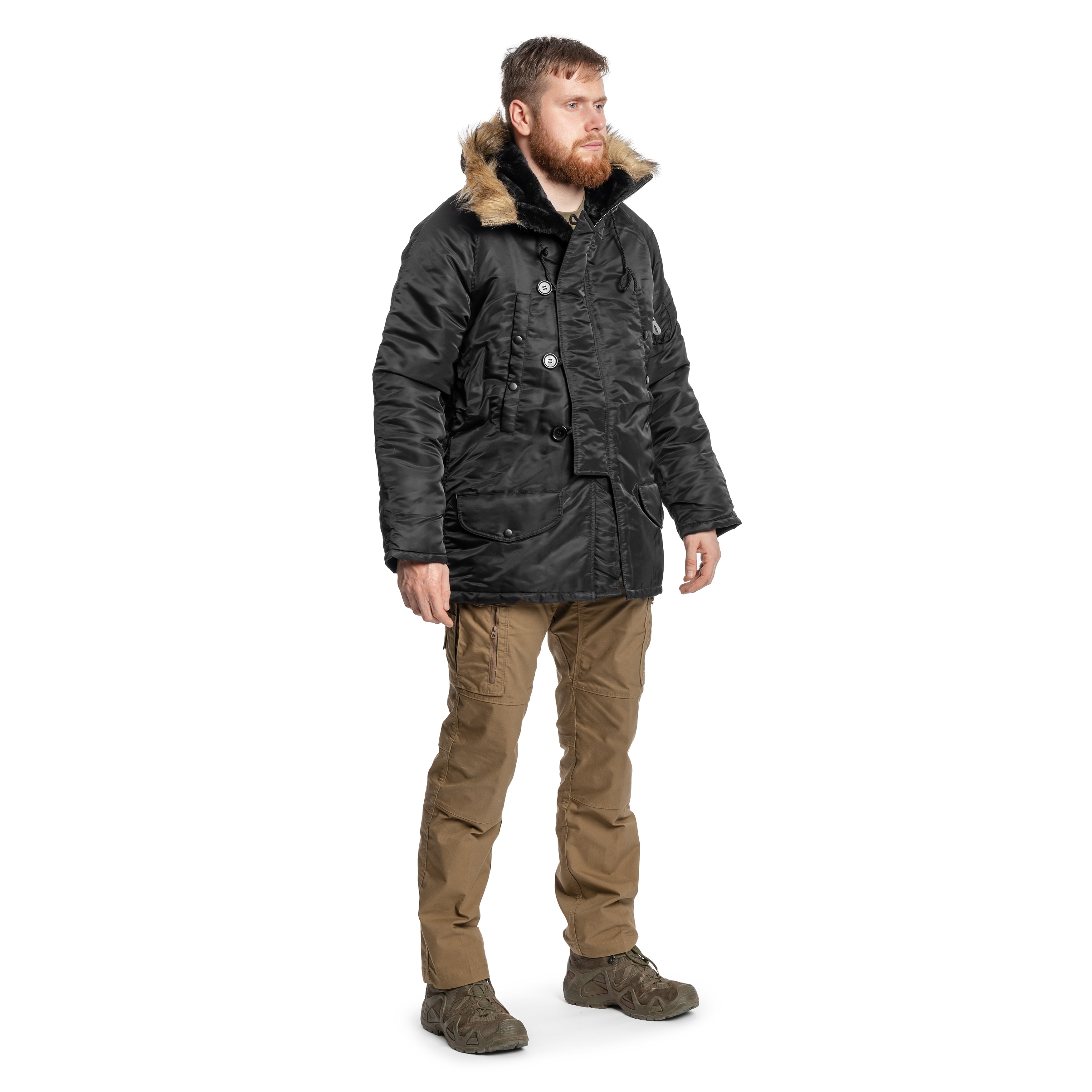 Mil-Tec N3B Parka Jacket - Black