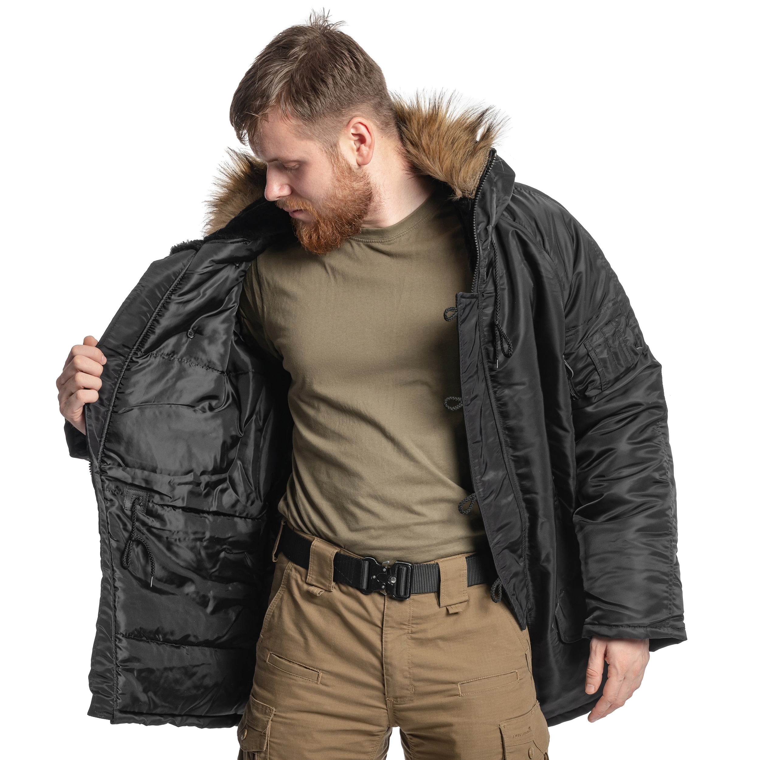 Mil-Tec N3B Parka Jacket - Black