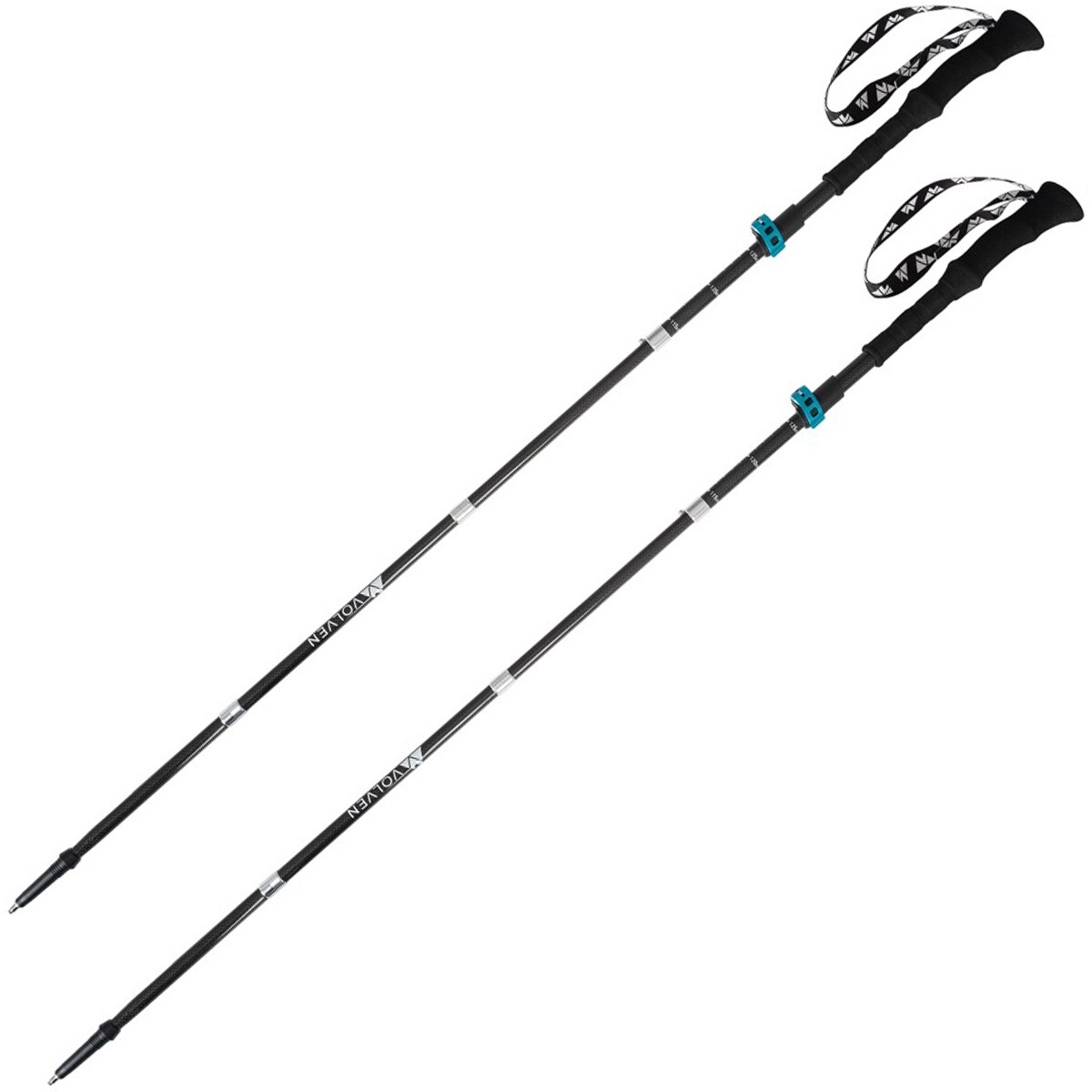 Volven Expert Carbon Trekking Sticks - Blue