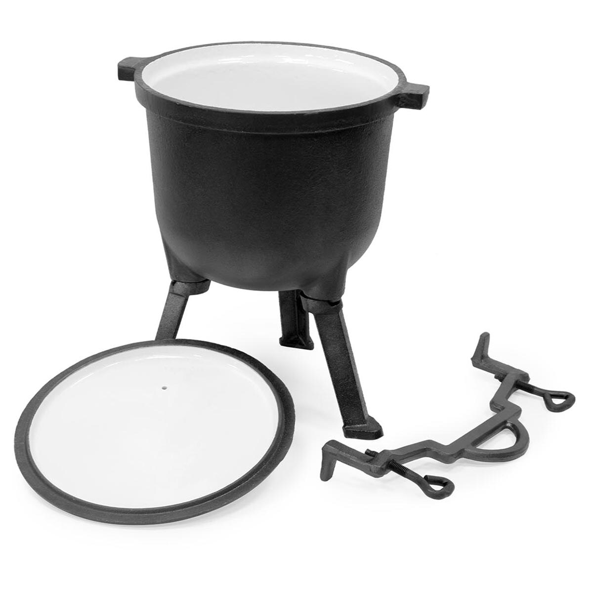 Meyerhoff Enameled Cast Iron Cauldron 8 l Above the Fire