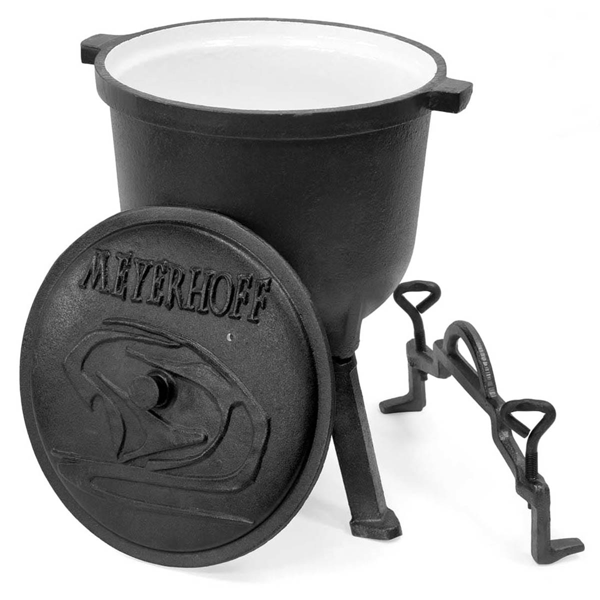 Meyerhoff Enameled Cast Iron Cauldron 10 l for campfire
