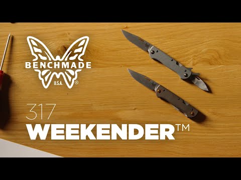 Benchmade Weekender CPM-S30V Pocket Knife - Green Canvas Micarta