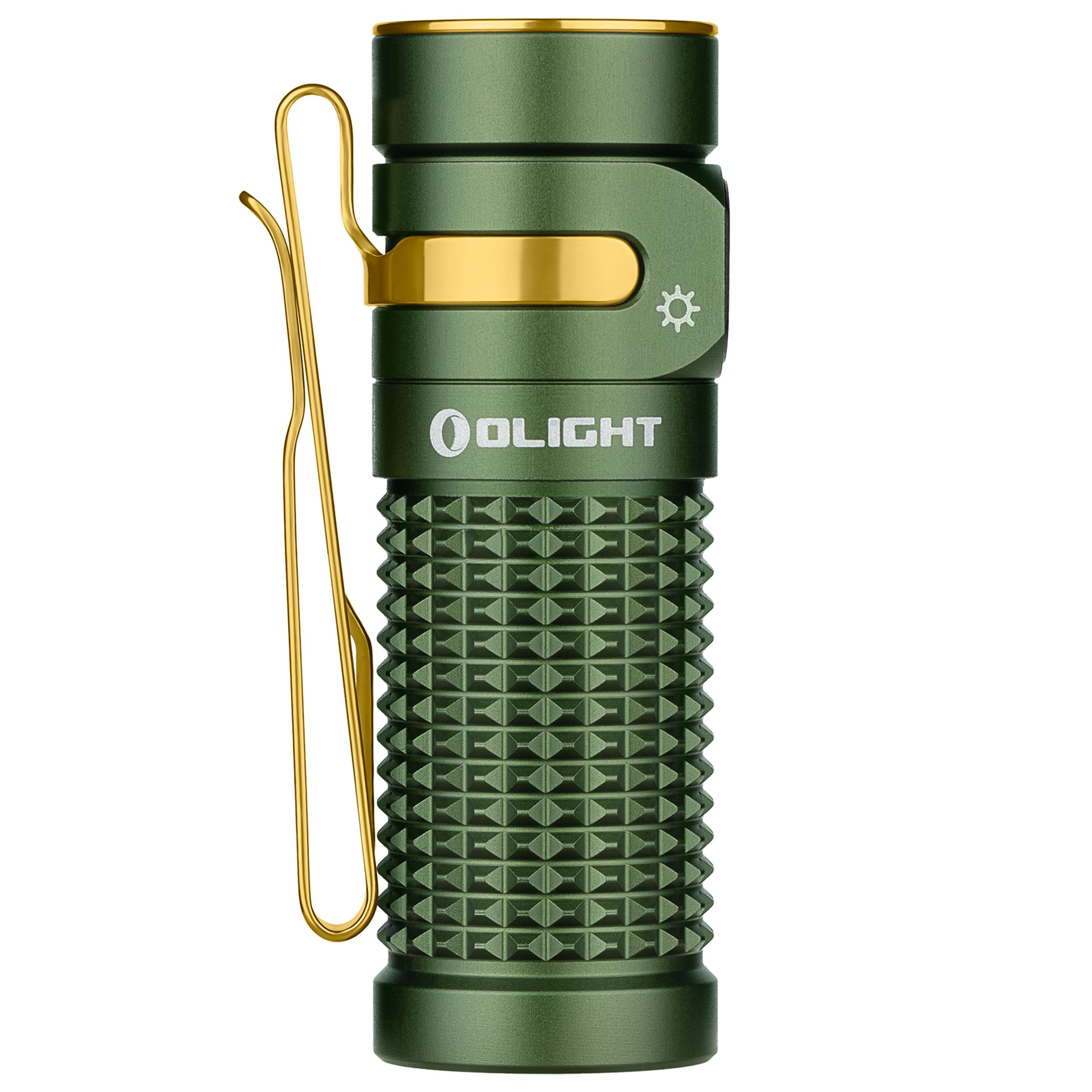 Olight Baton 4 Premium Edition OD Green Flashlight with wireless charging case - 1300 lumens