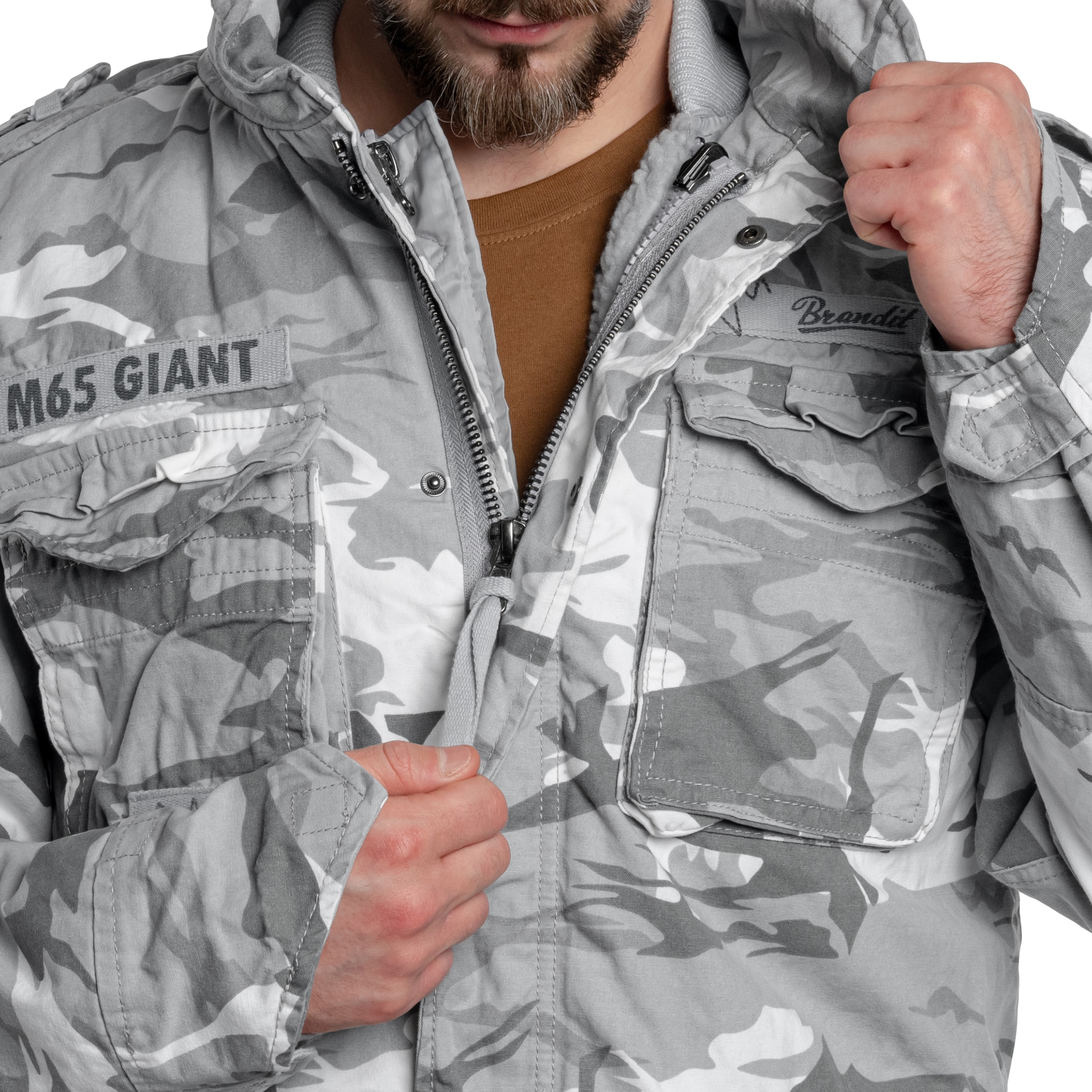 Brandit M65 Giant Jacket - Blizzard Camo