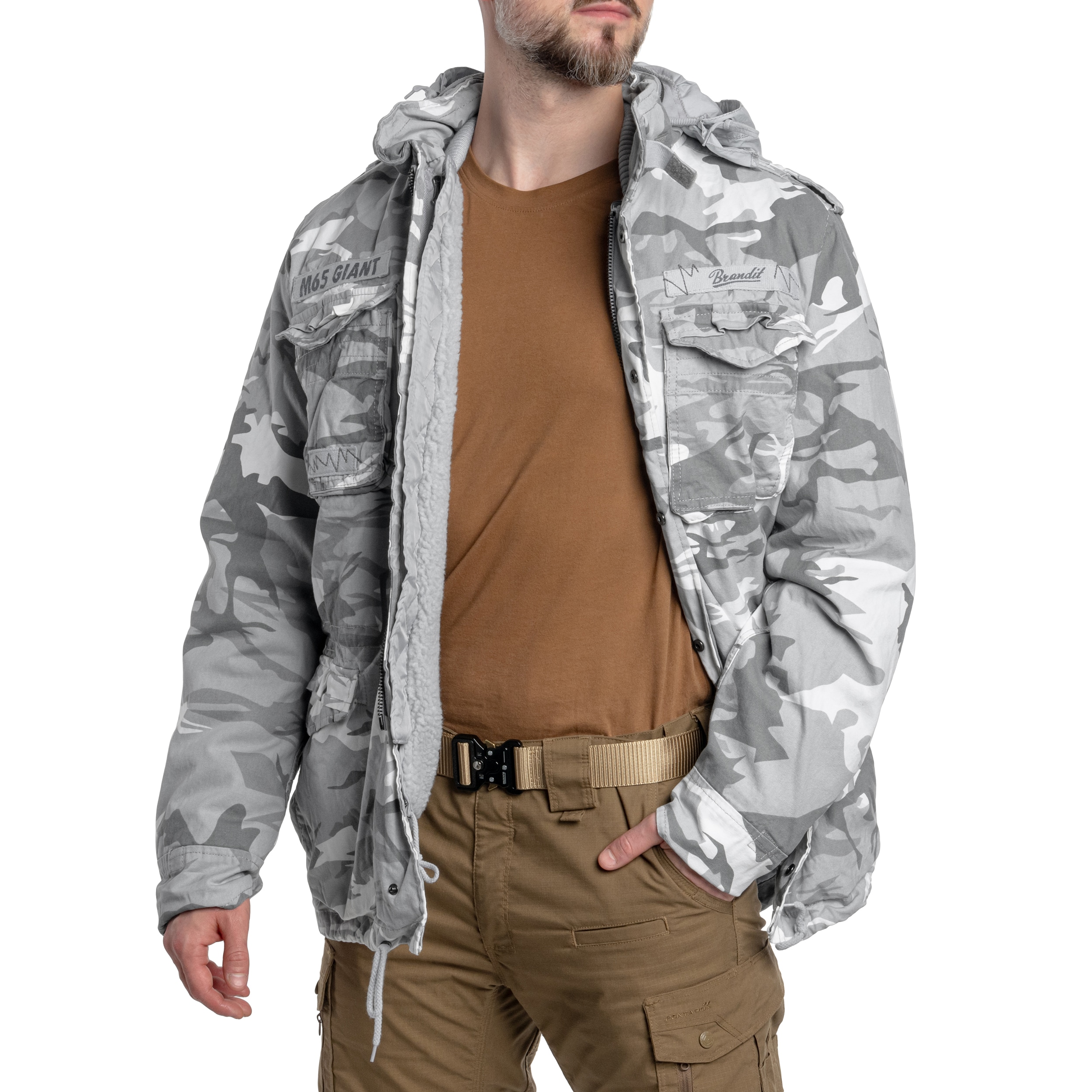 Brandit M65 Giant Jacket - Blizzard Camo