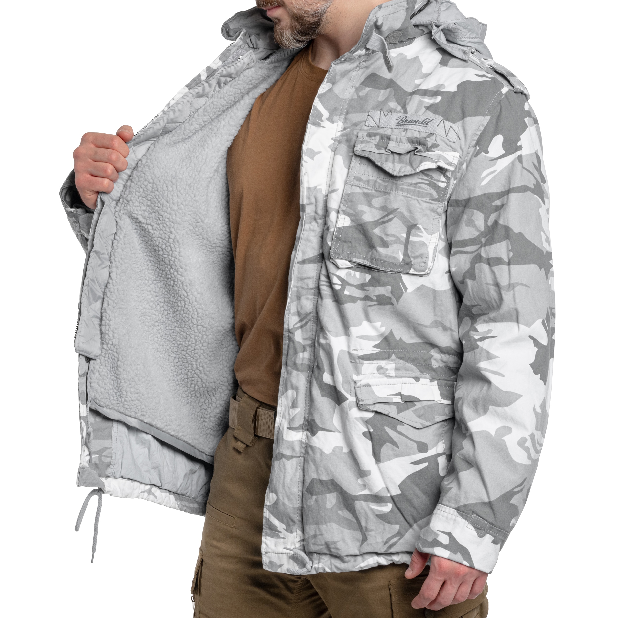 Brandit M65 Giant Jacket - Blizzard Camo