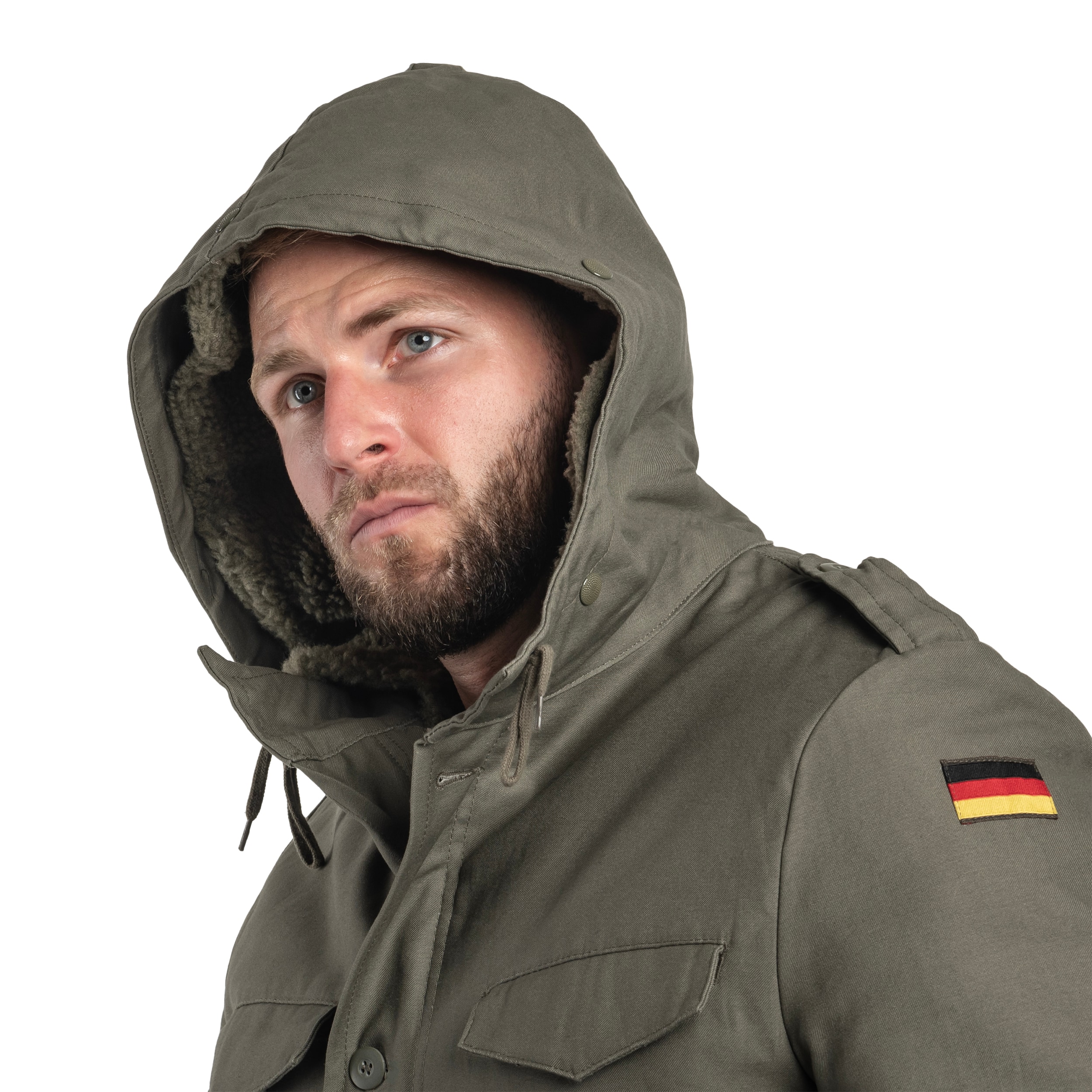 Brandit BW Parka Flag jacket - Olive