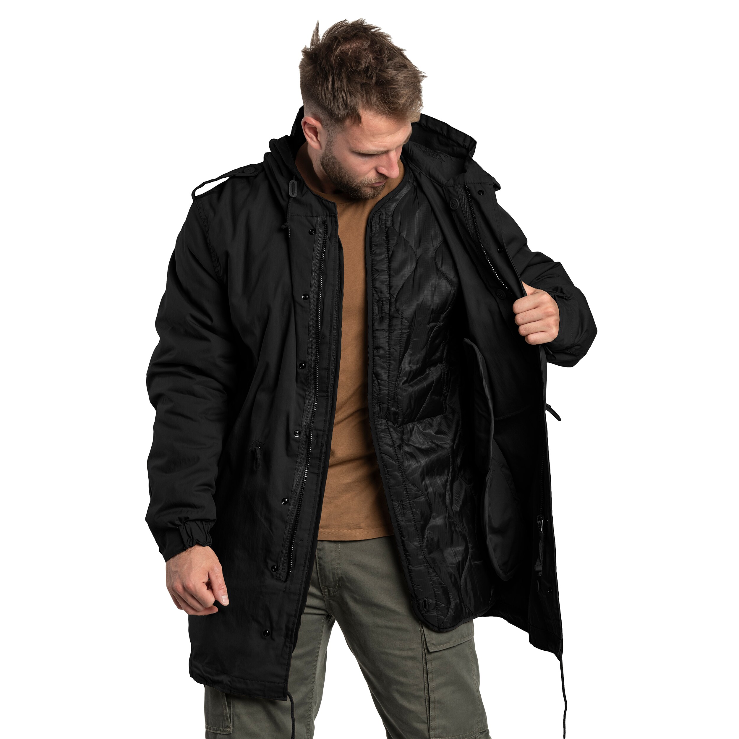 Brandit US M51 Parka Jacket - Black