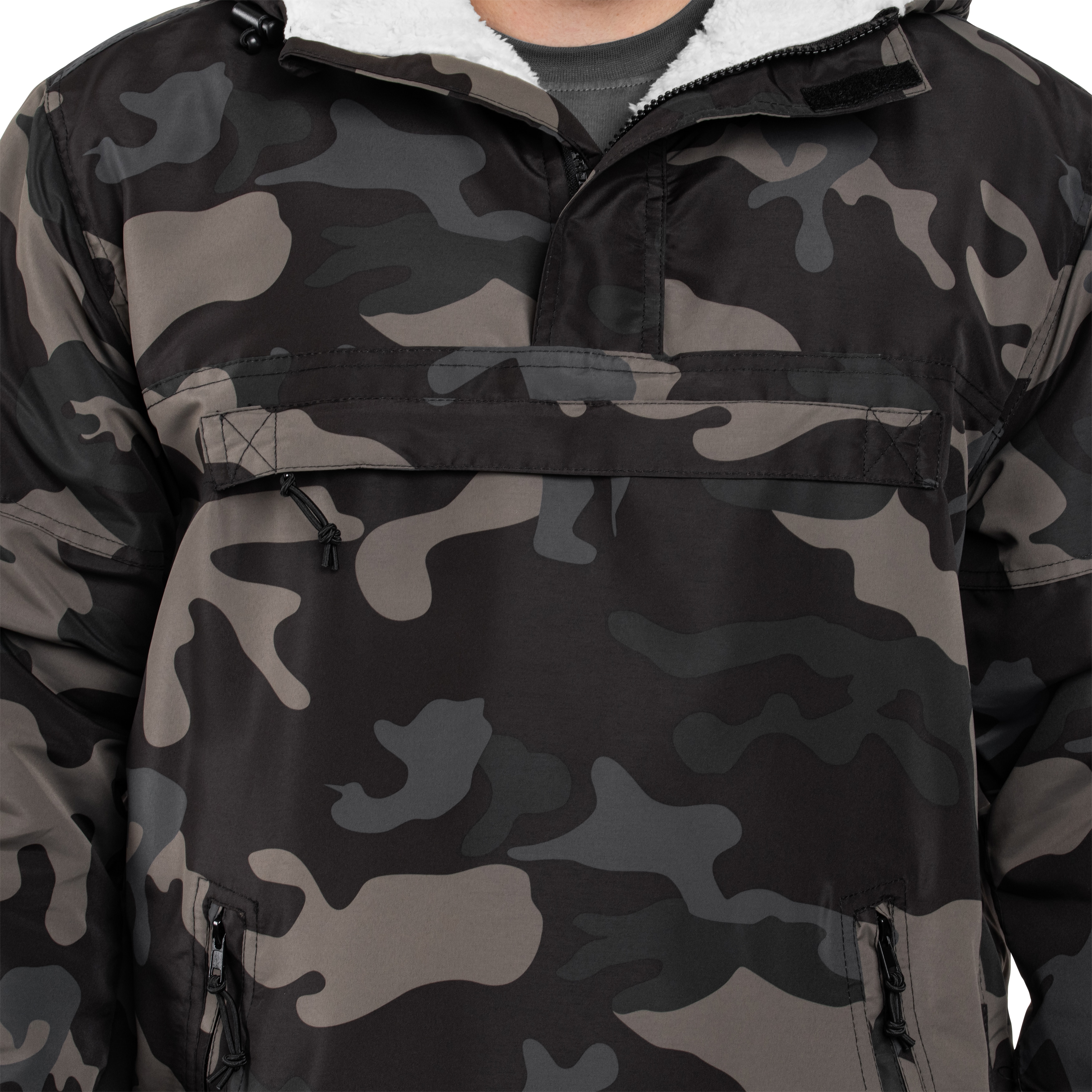Brandit Sherpa Windbreaker Jacket - Dark Camo