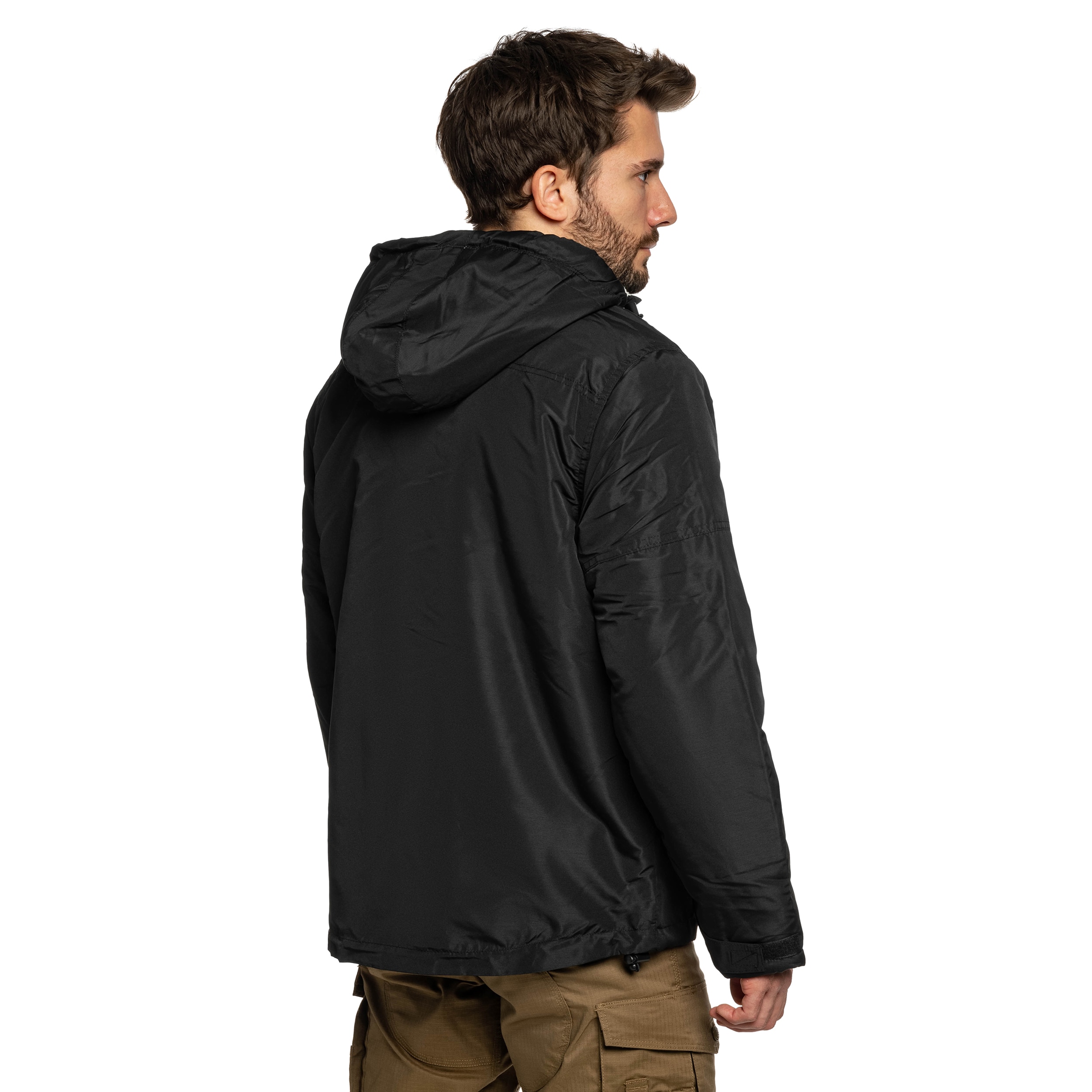 Brandit Sherpa Windbreaker Jacket - Black