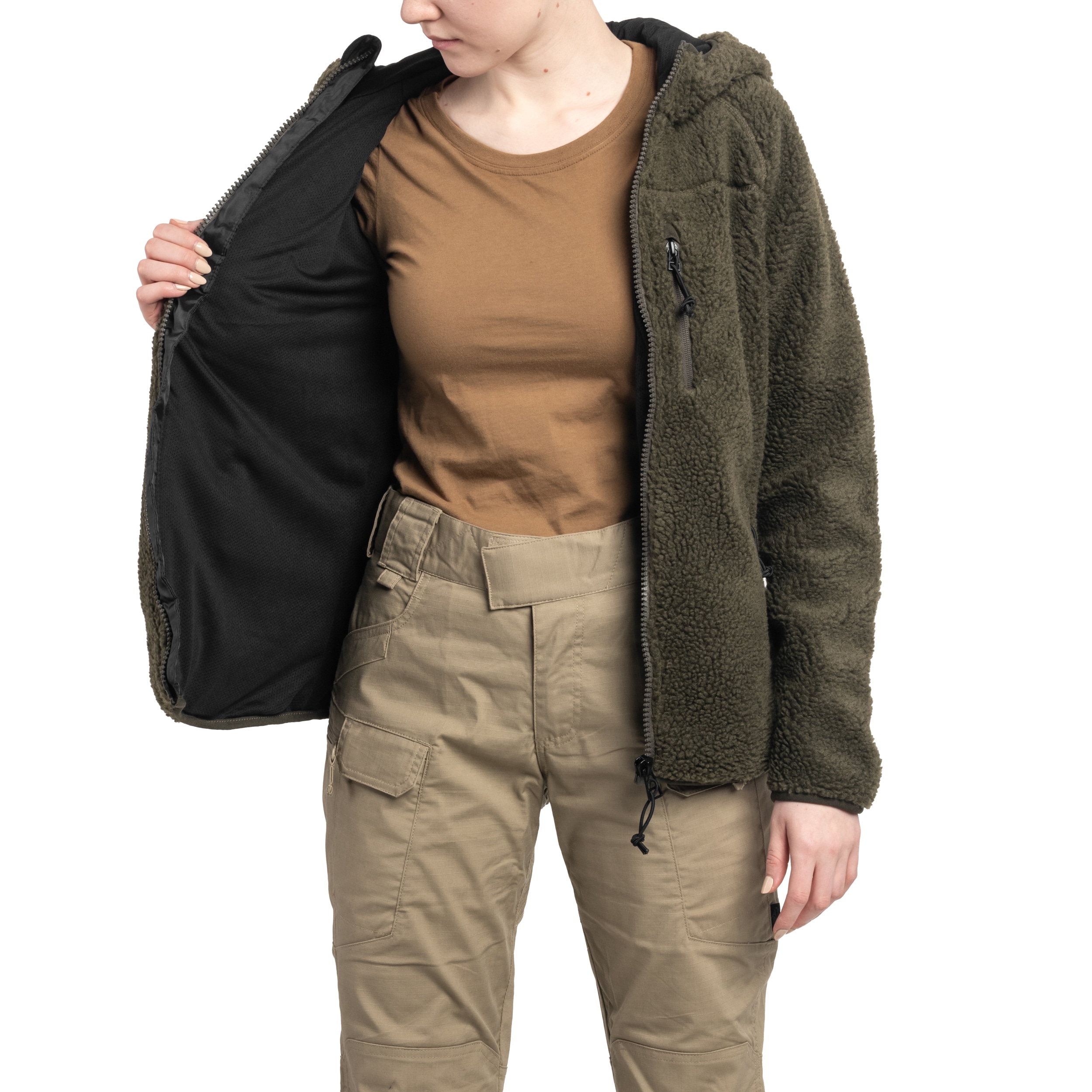 Brandit Women's Teddyfleece Jacket - Olive