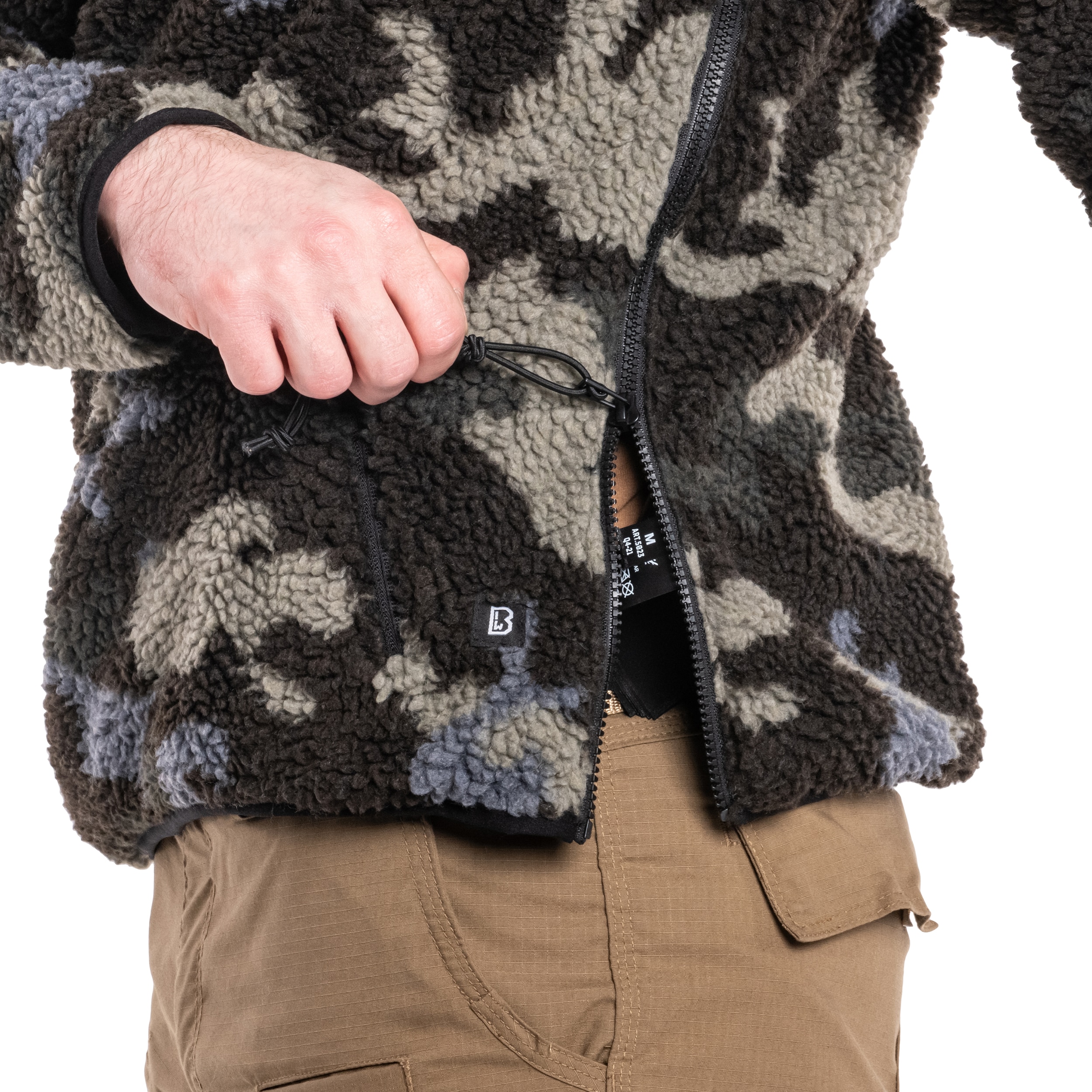 Brandit Teddyfleece Worker Pullover - Dark Camo