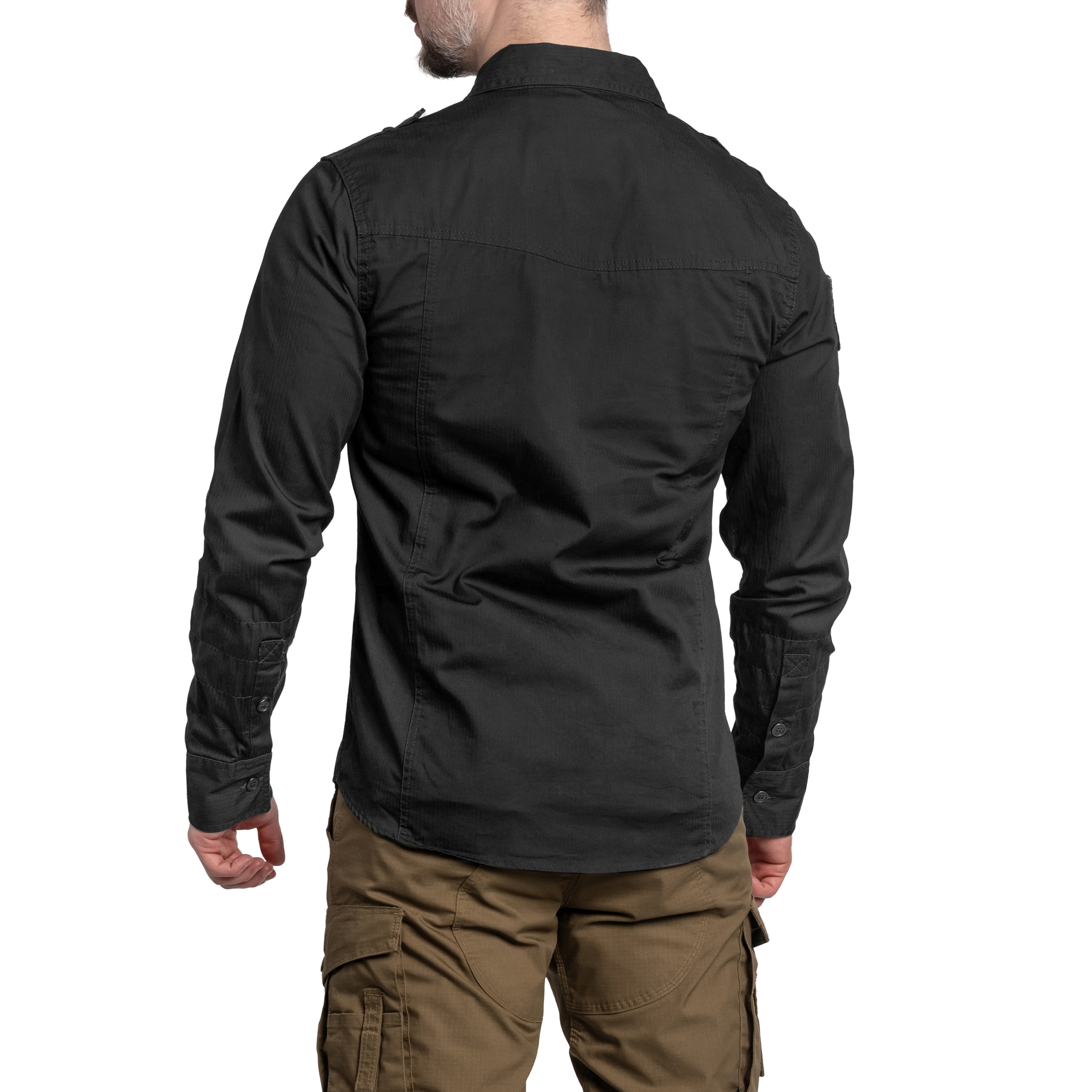 Brandit Luis Vintage Shirt Longsleeve - Black