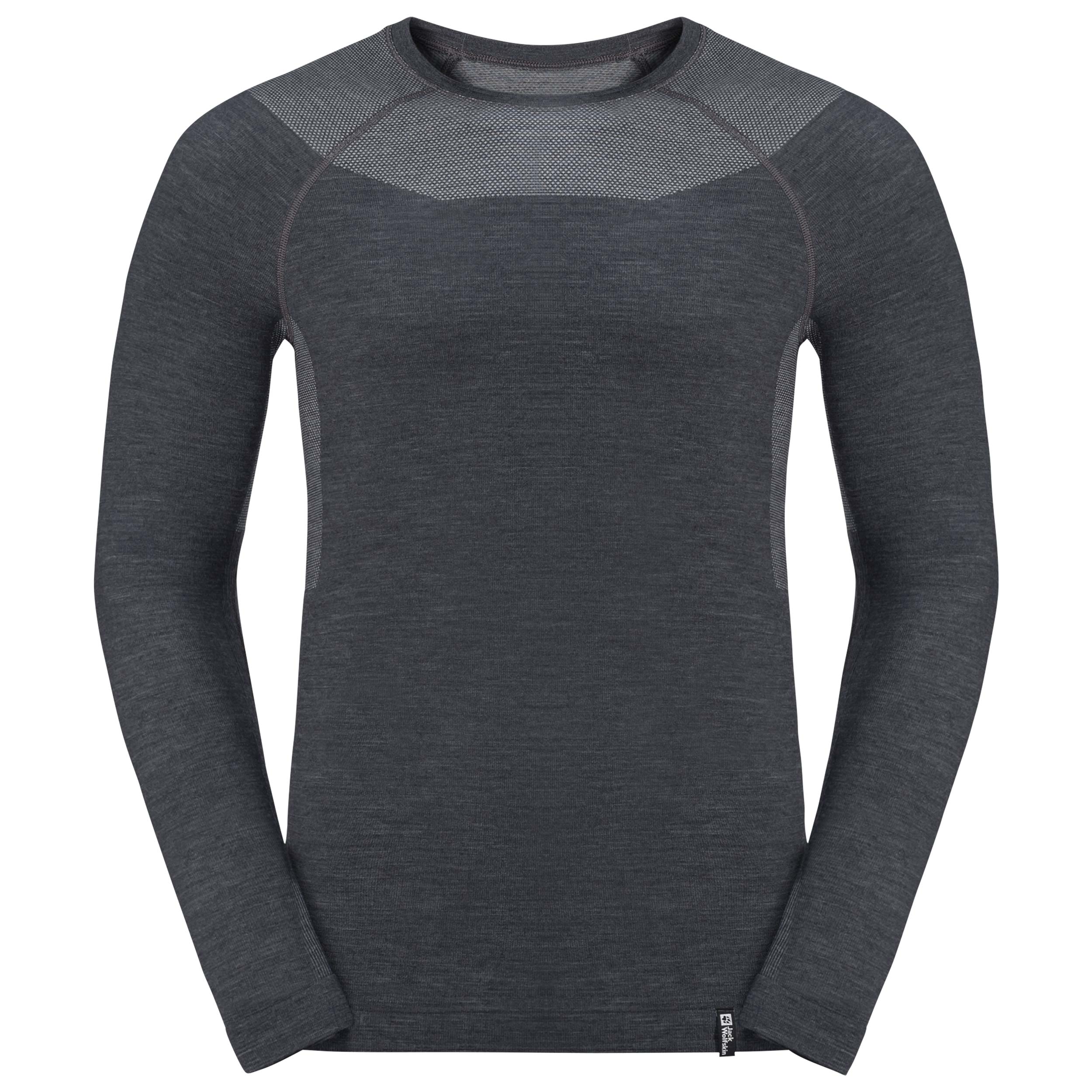Jack Wolfskin Seamless Wool Thermal T-shirt - Phantom